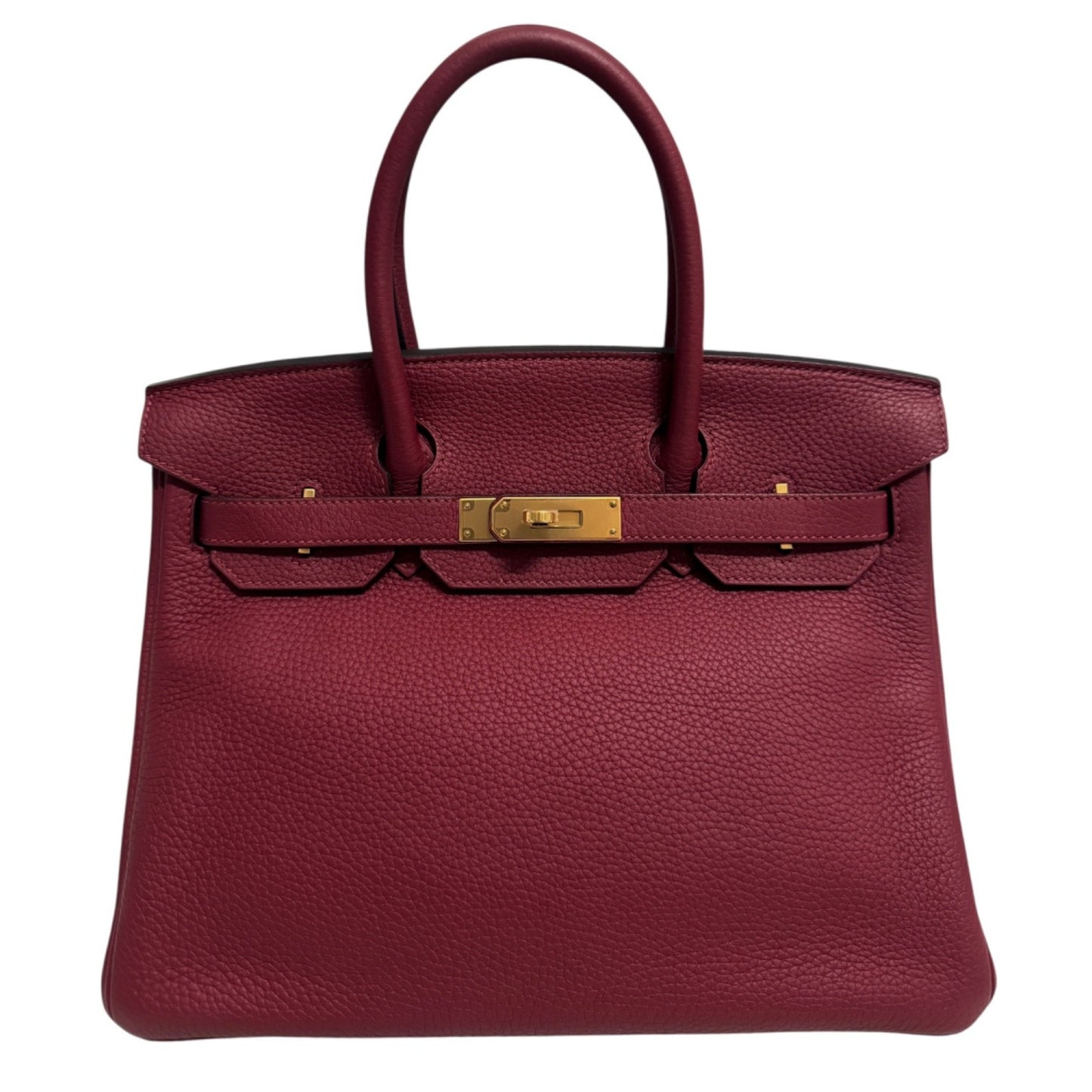Hermes Birkin 30 Rouge H Red Togo Leather Gold Hardware
