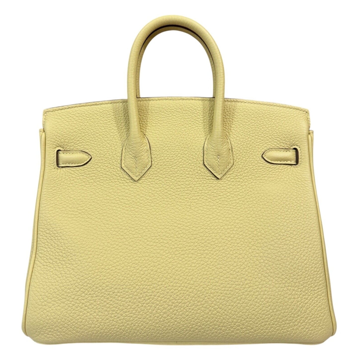 Hermes Birkin 25 Jaune Poussin Yellow Togo Leather Gold Hardware Handbag RARE