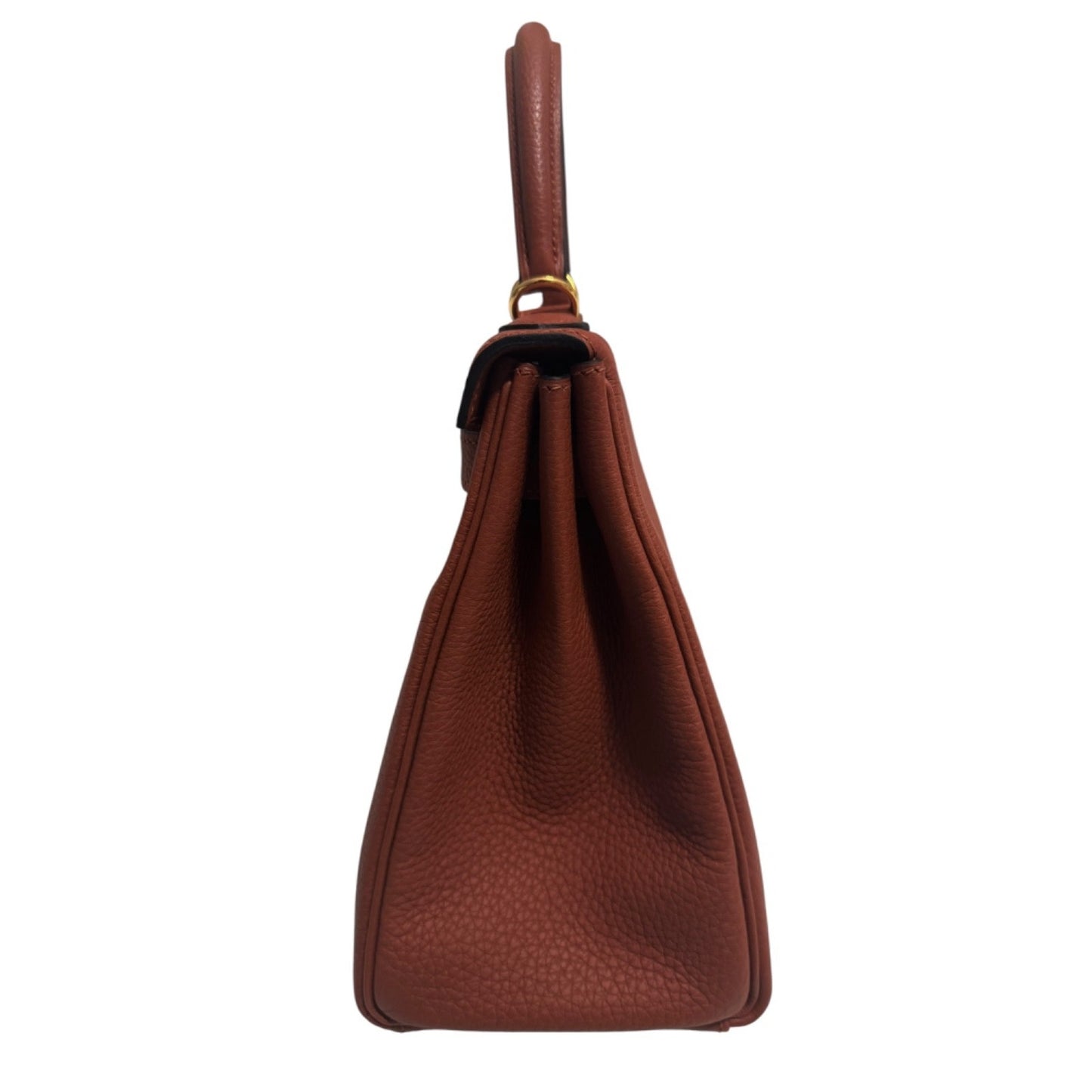 Hermes Kelly 28 Cuivre Orange Togo Leather Gold Hardware