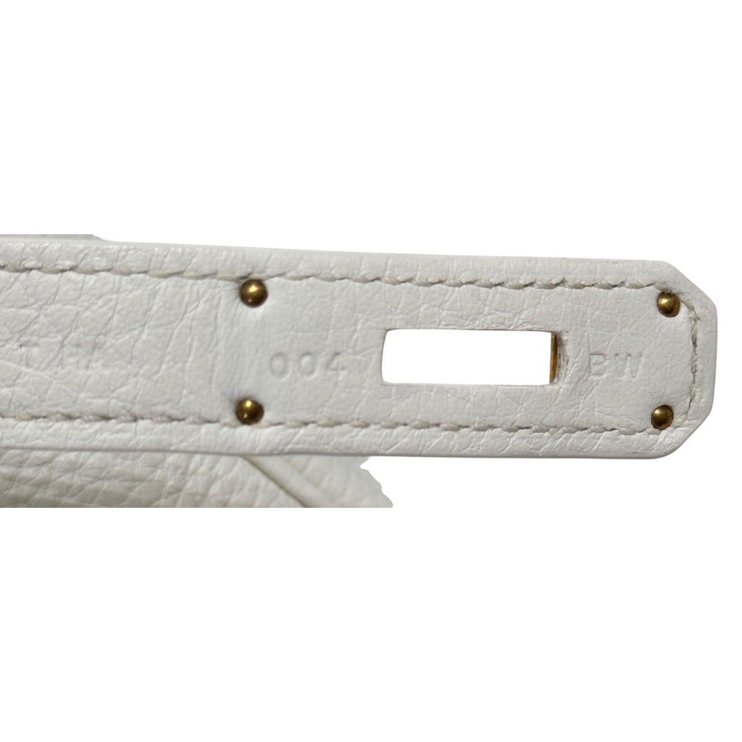 Hermes Birkin 30 White Blanc Leather Gold Hardware RARE