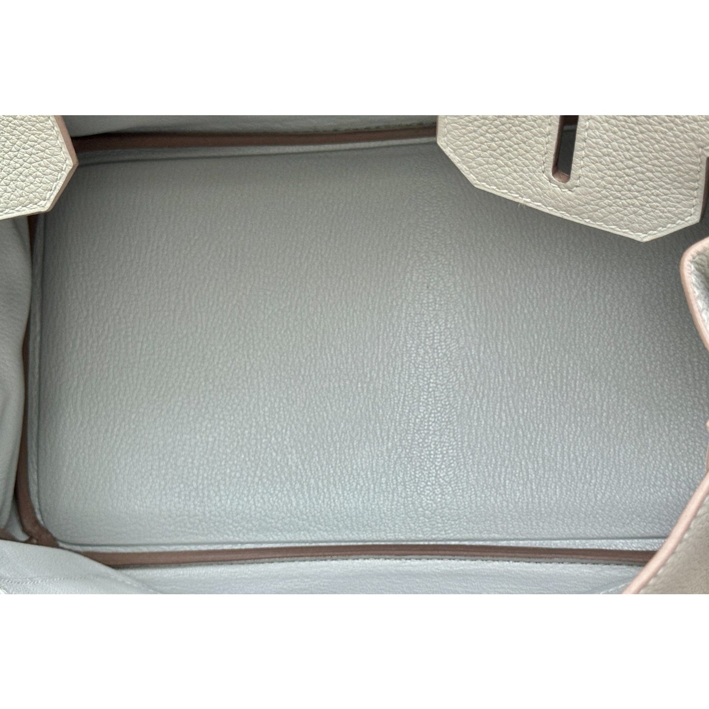 Hermes Birkin 30 Gris Perle Pearl Gray Togo Leather Gold Hardware Handbag Rare