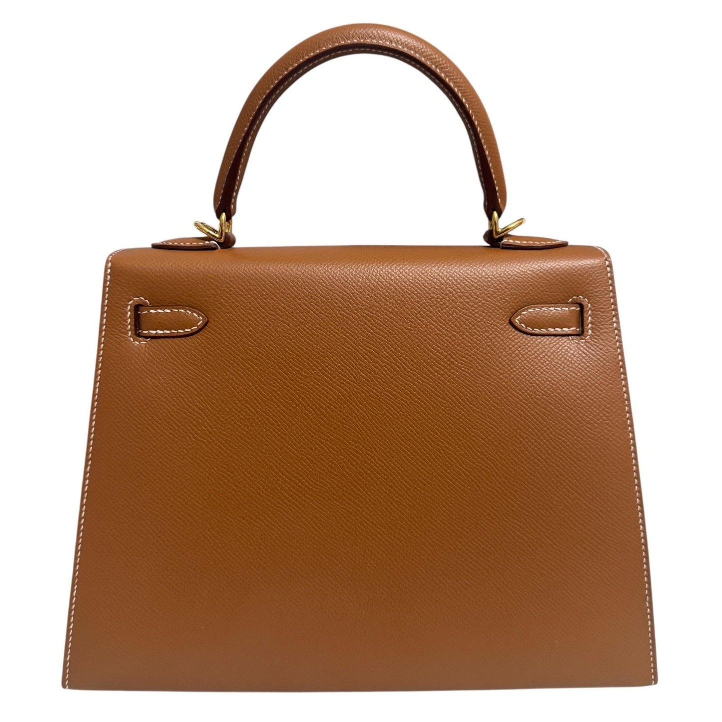 Hermes Kelly 25 Sellier Gold Tan Epsom Leather Gold Hardware