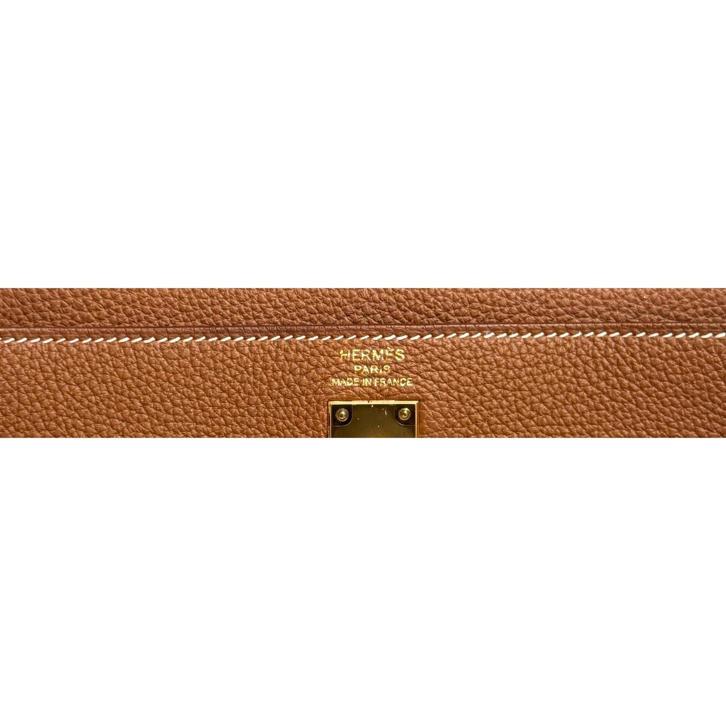 Hermes Kelly 25 Gold Tan Camel Togo Leather Gold Hardware Shoulder Bag