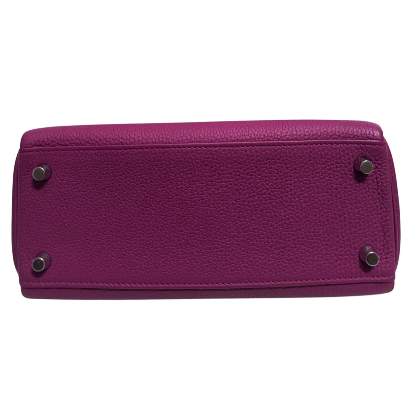 Hermes Kelly 25 Rose Pourpre Pink Purple Togo Palladium Hardware