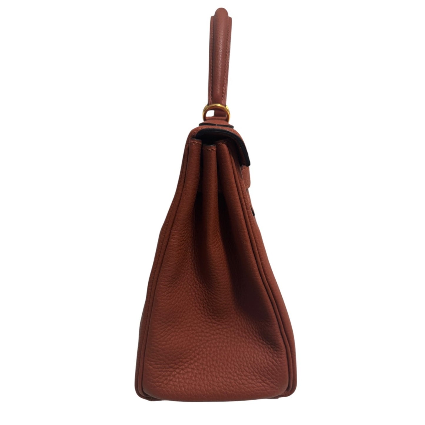 Hermes Kelly 28 Cuivre Orange Togo Leather Gold Hardware