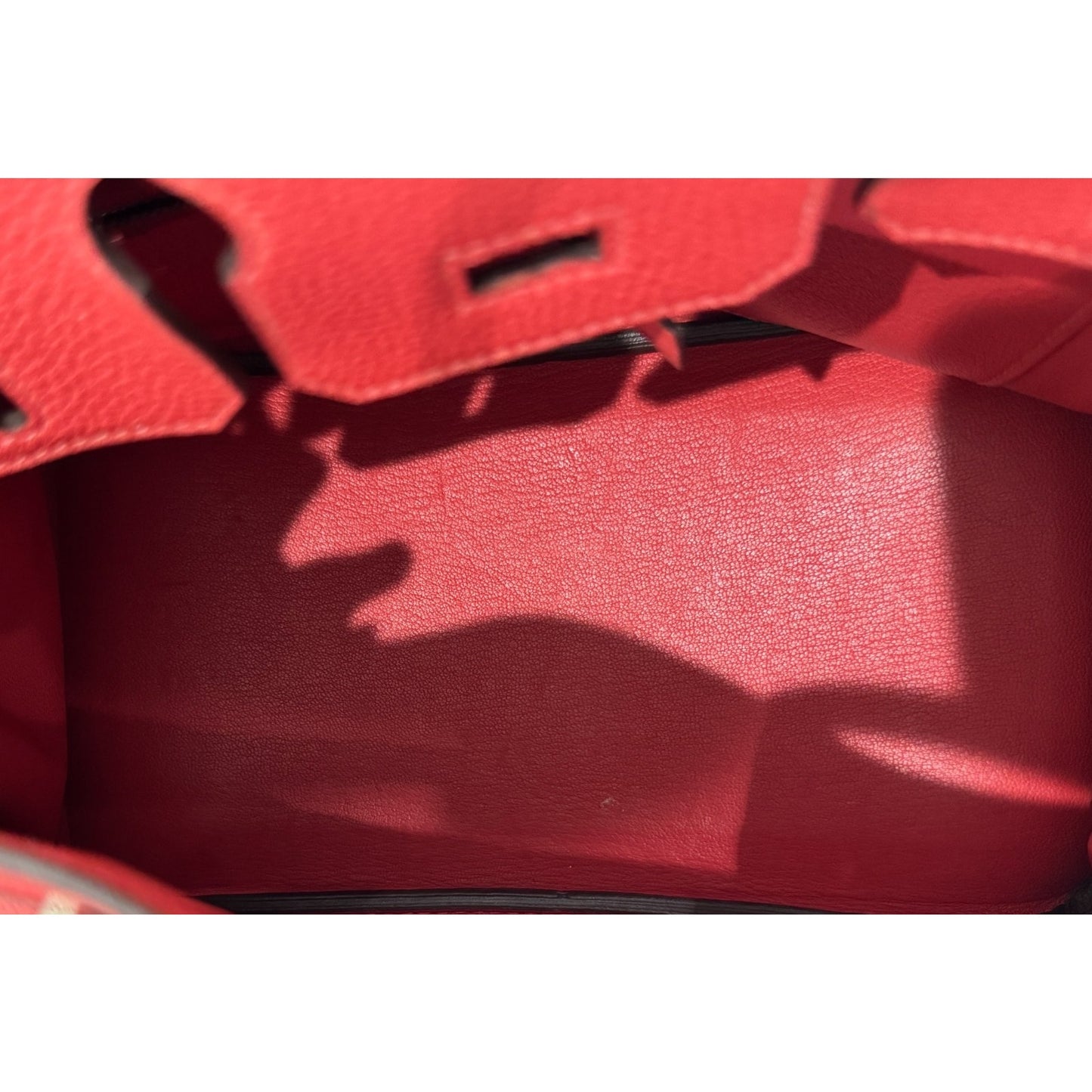 Hermes Birkin 25 Bougainvillea Red Pink Togo Leather Palladium Hardware