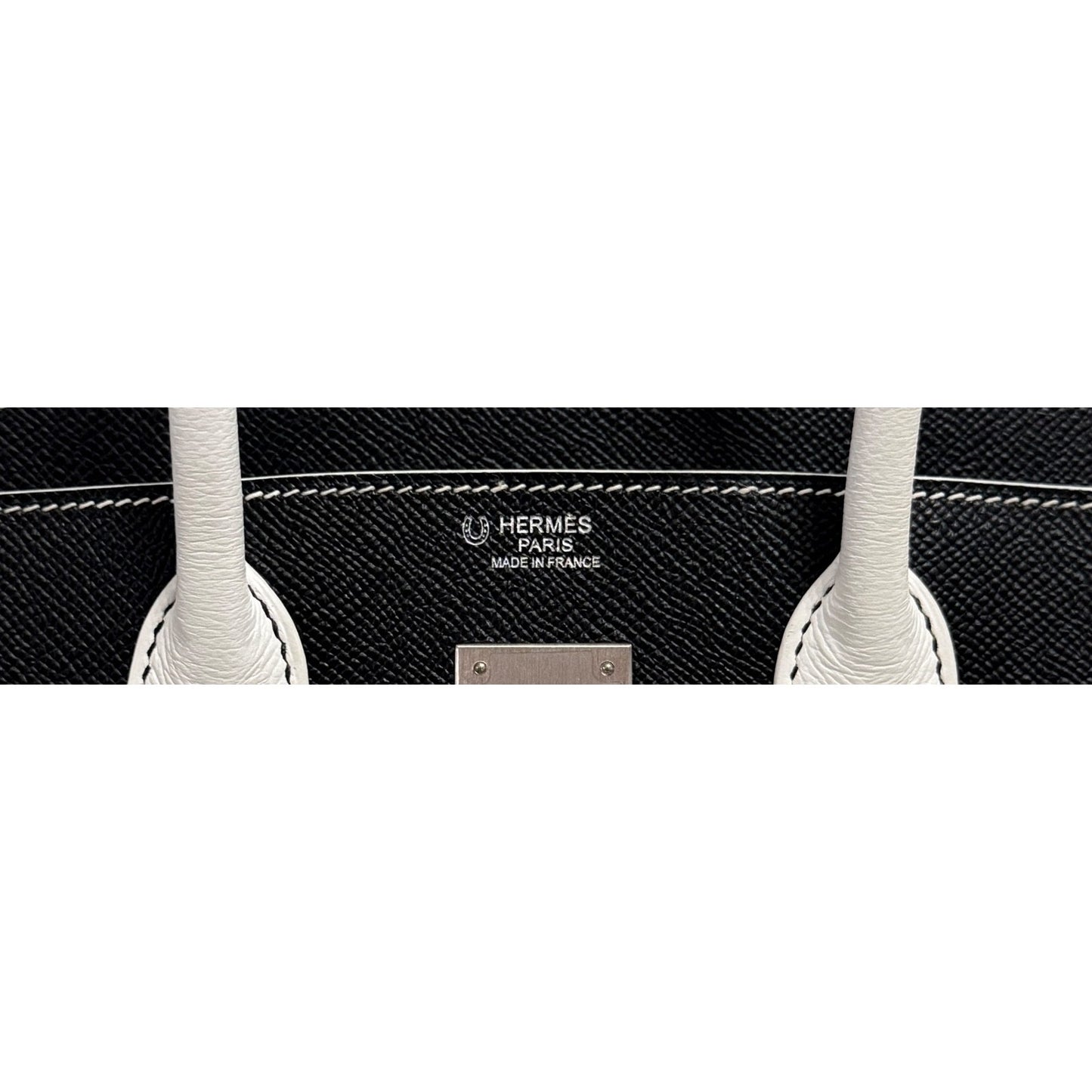 Hermes Birkin 30 panda Black & White Epsom Brushed Palladium Hardware