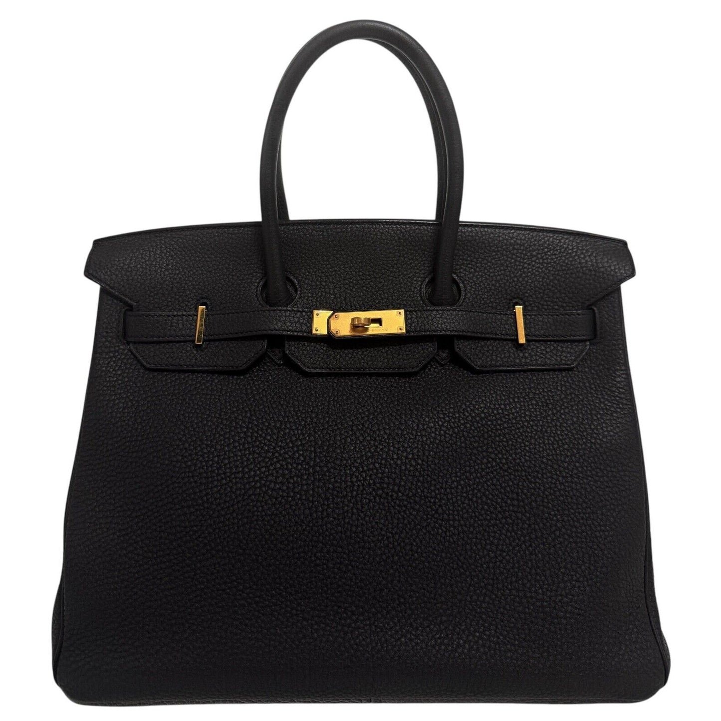 Hermes Birkin 35 Black Noir Togo Leather Gold Hardware