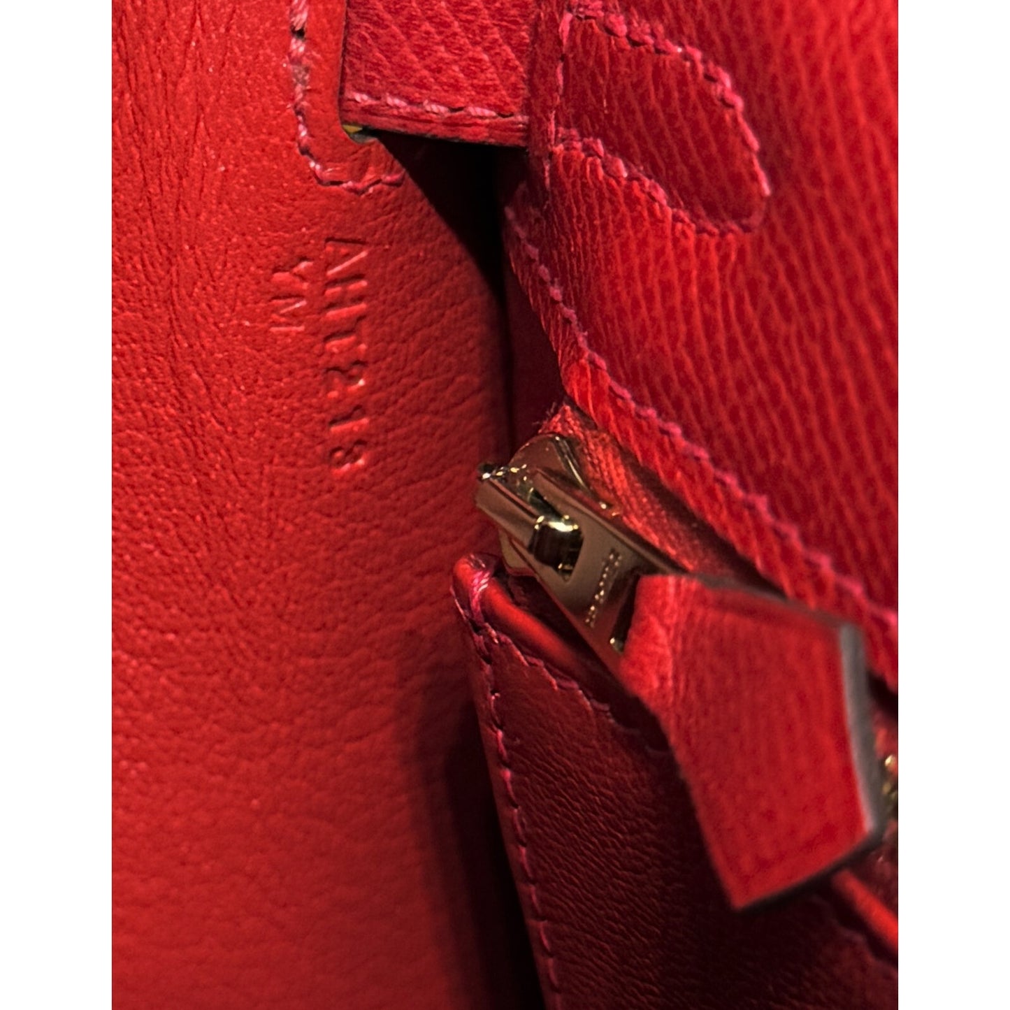 Hermes Kelly 25 Sellier Rouge Casaque Red Epsom Leather Gold Hardware