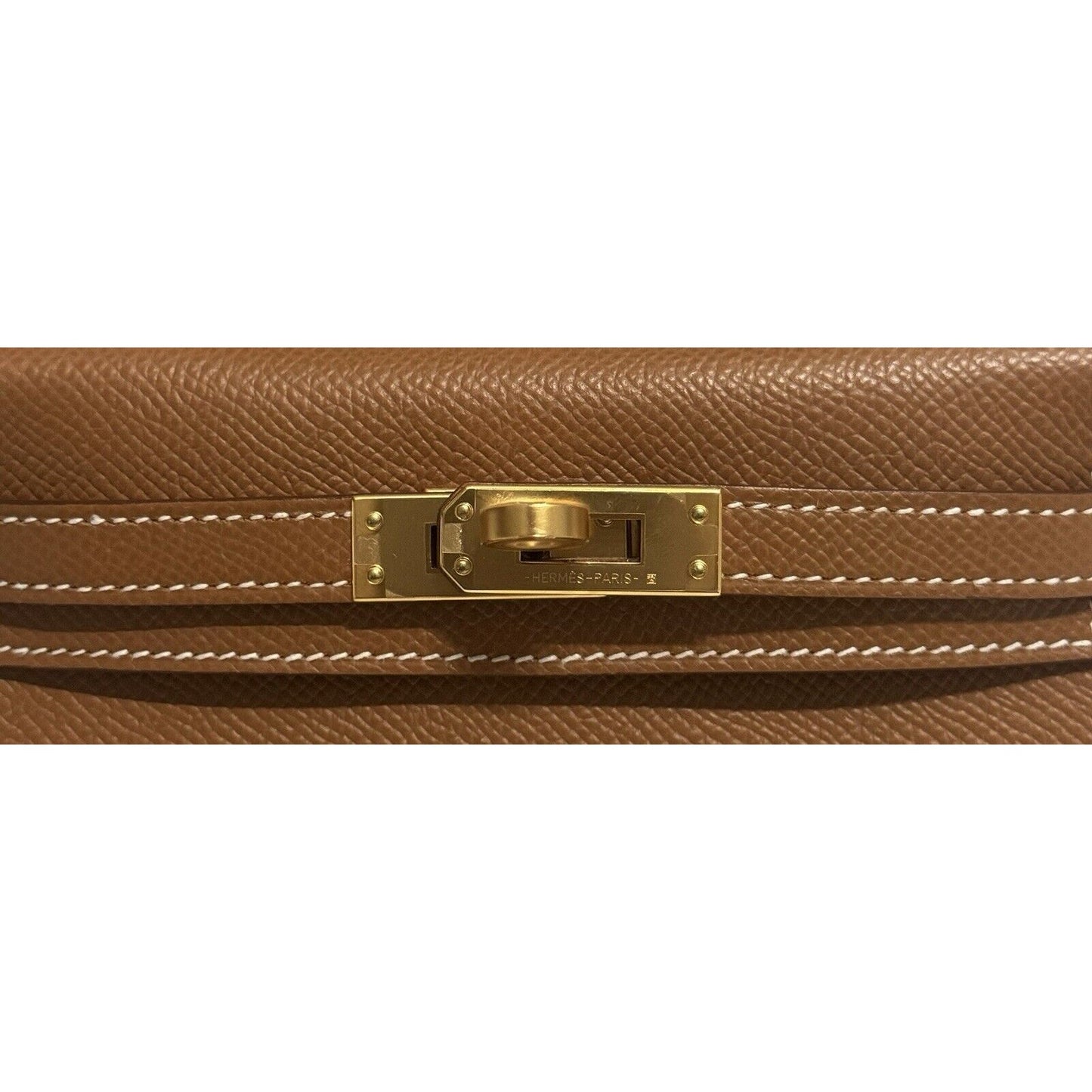 Hermes Kelly Mini 20 Gold Tan Epsom Leather Gold Hardware