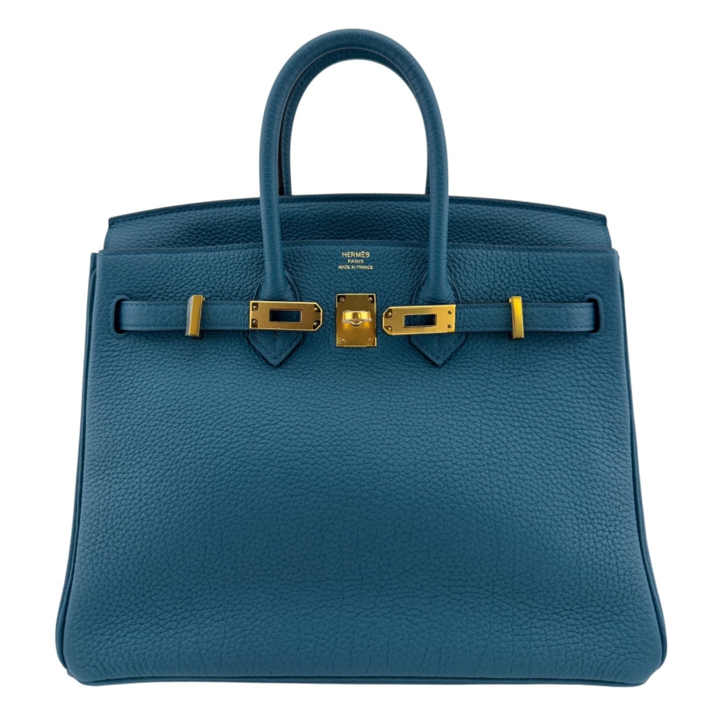 Hermes Birkin 25 Blue Cobalt Togo Leather Gold Hardware