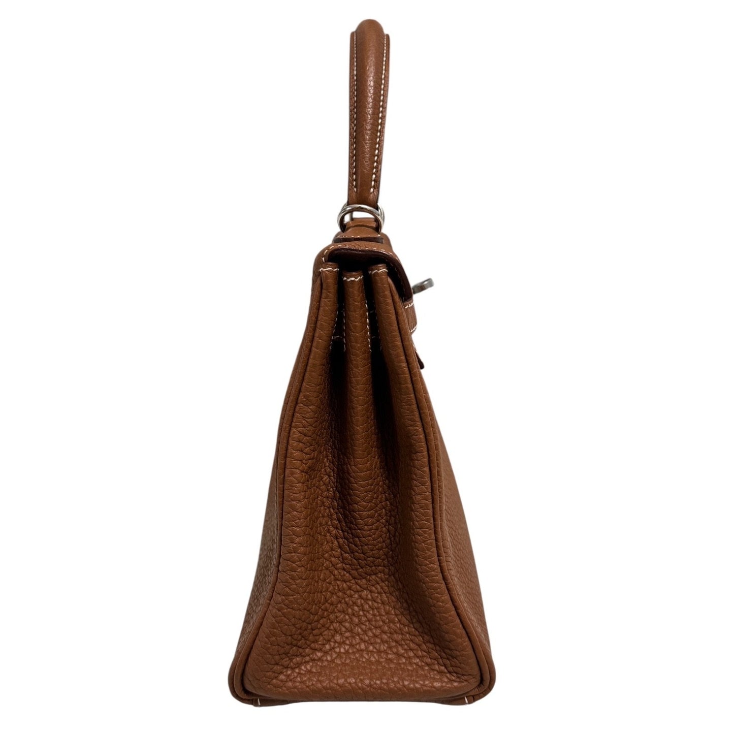 Hermes Kelly 25 Gold Tan Camel Togo Leather Palladium Hardware Shoulder Bag