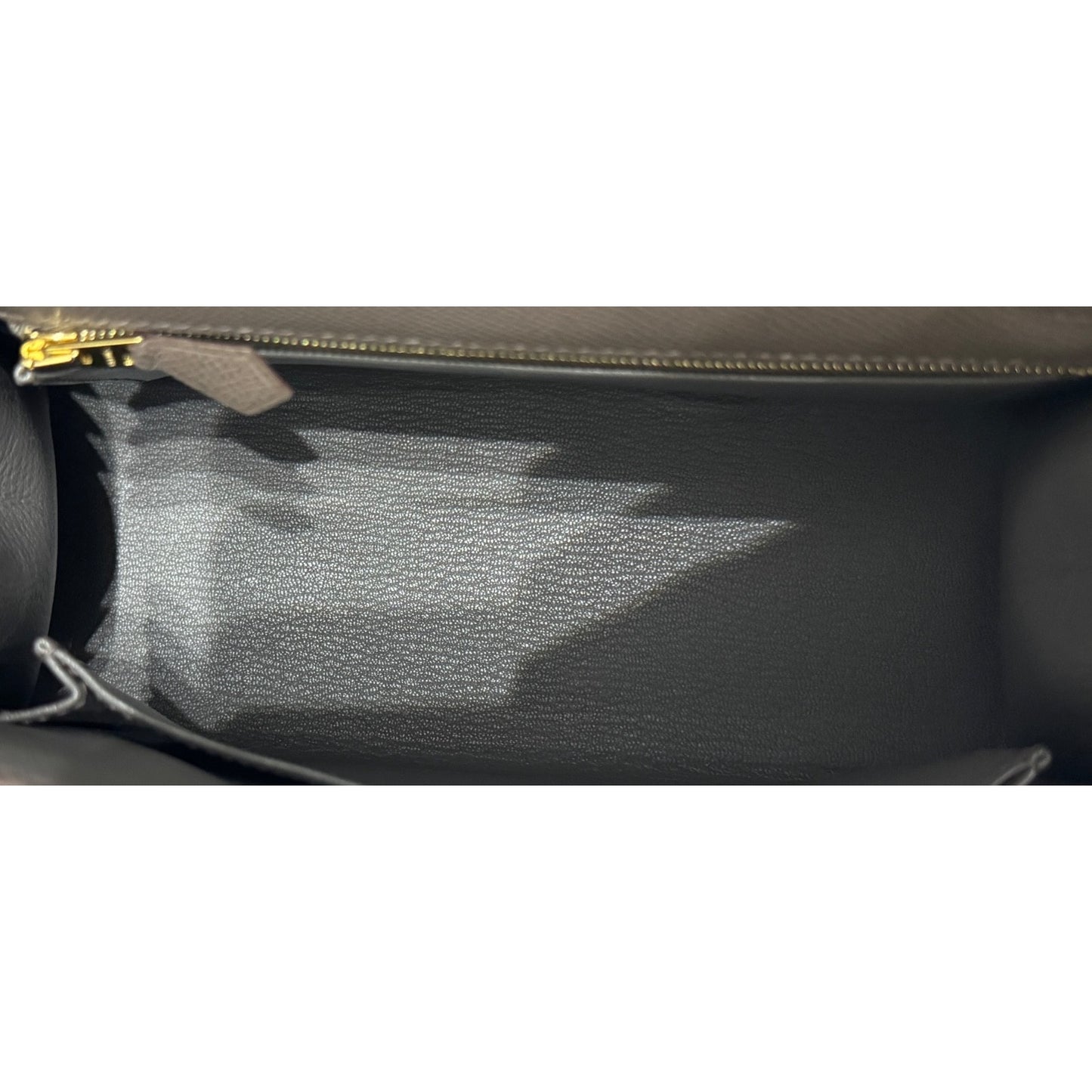 Hermes Kelly 25 Sellier Etain Gray Gris Epsom Leather Gold Hardware