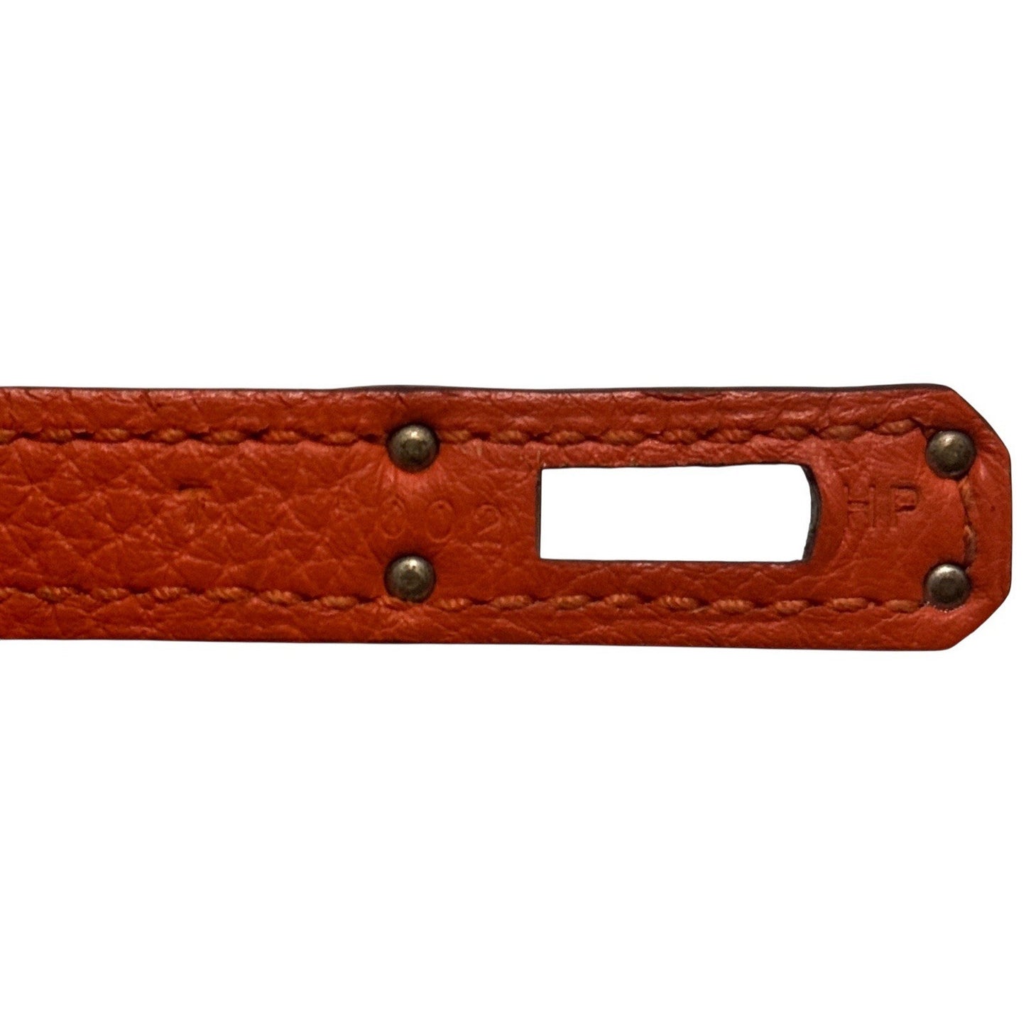 Hermes Birkin 25 Orange Togo Leather Palladium Hardware