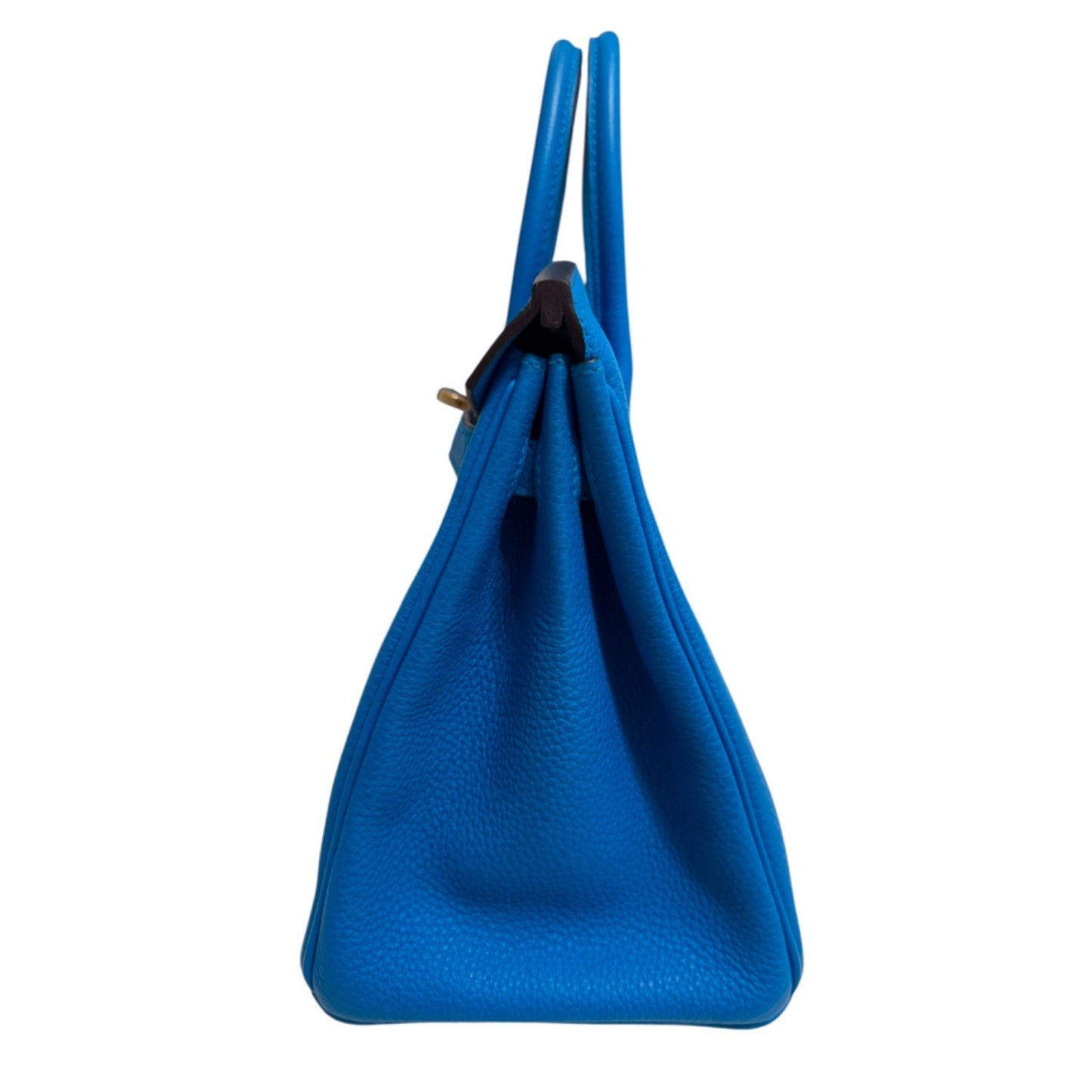 Hermes Birkin 25 Blue Zanzibar Togo Leather Gold Hardware
