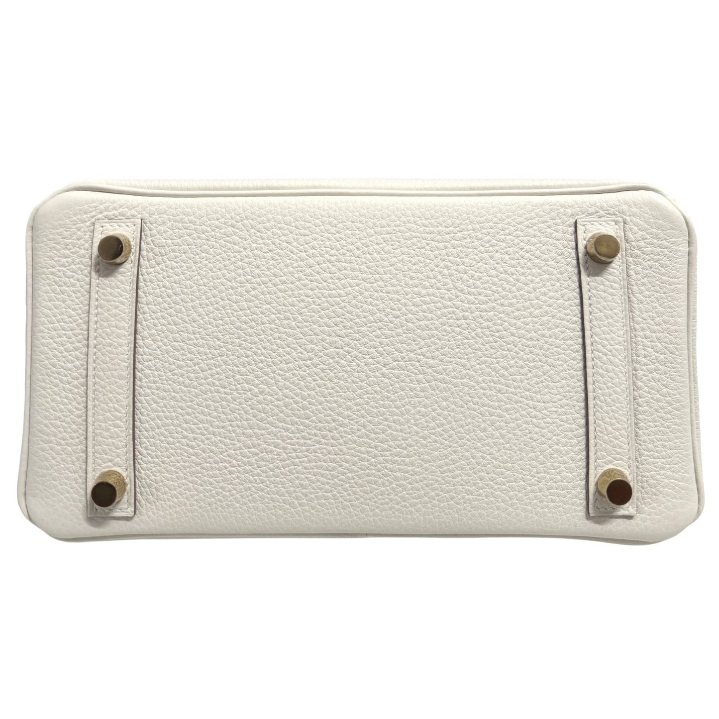 Hermes Birkin 25 Mushroom White Gray Togo Leather Gold Hardware