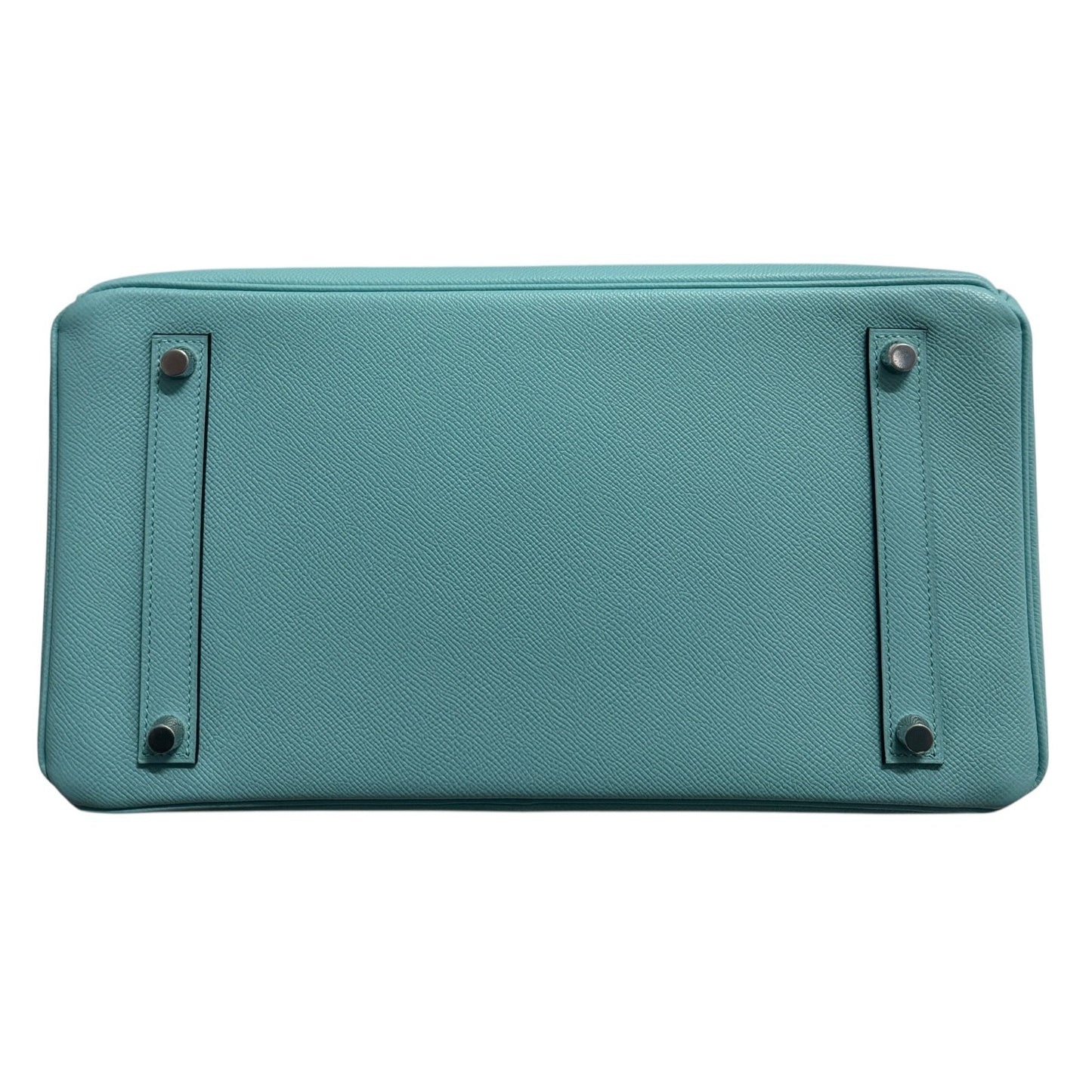 Hermes Birkin 35 Blue Atoll Epsom Leather Palladium Hardware RARE