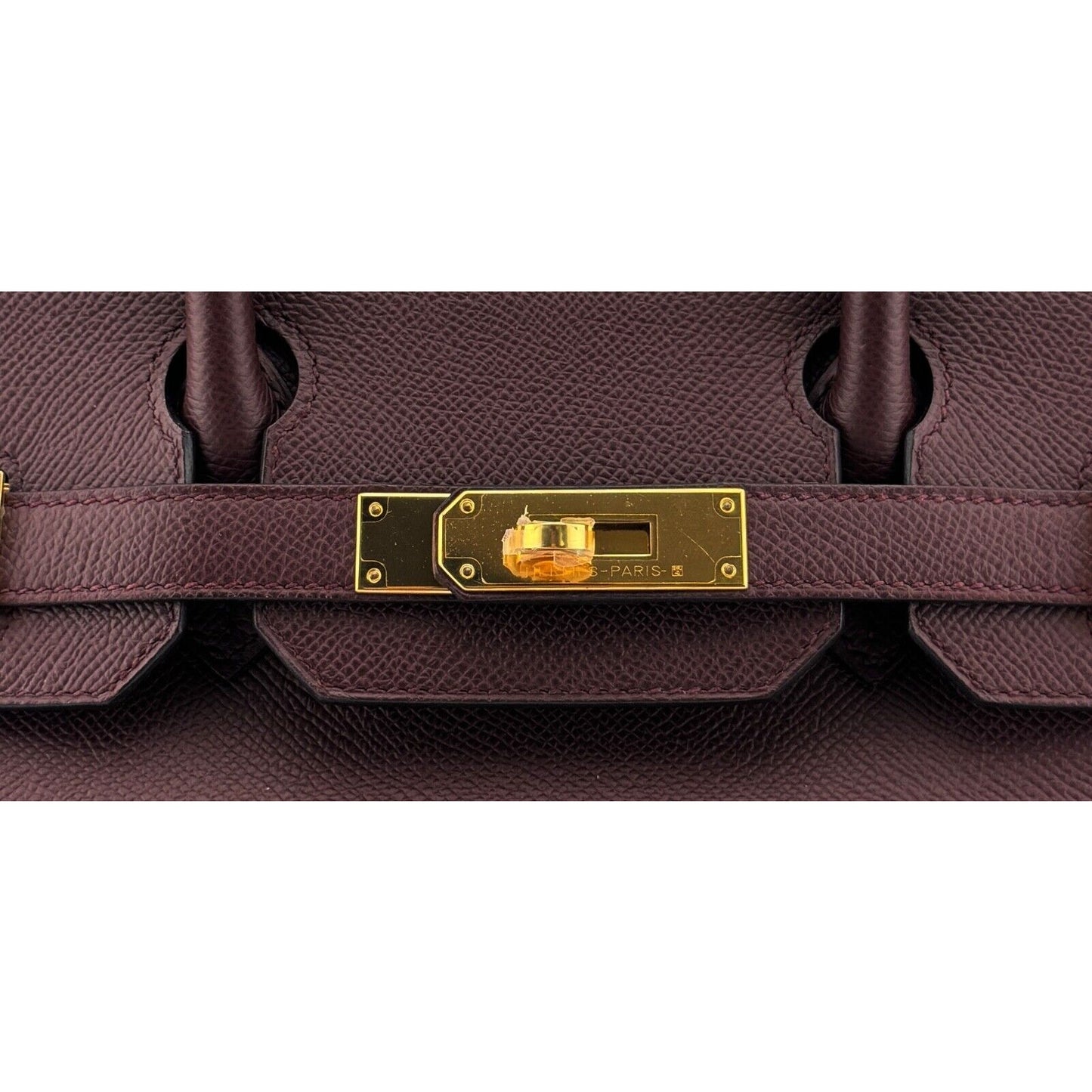Hermes Birkin 30 Bourdeaux Red Epsom Leather Gold Hardware