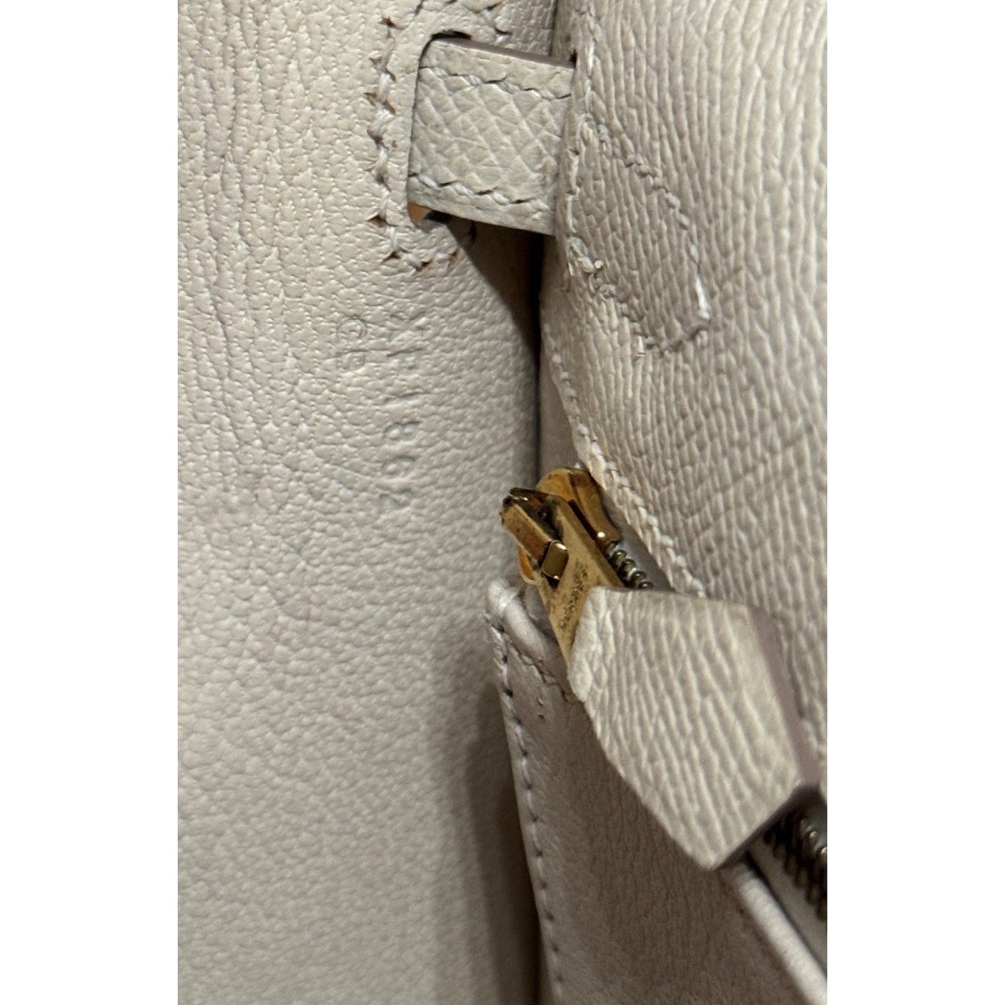 Hermes Kelly 25 Sellier Craie Cream Epsom Leather Gold Hardware