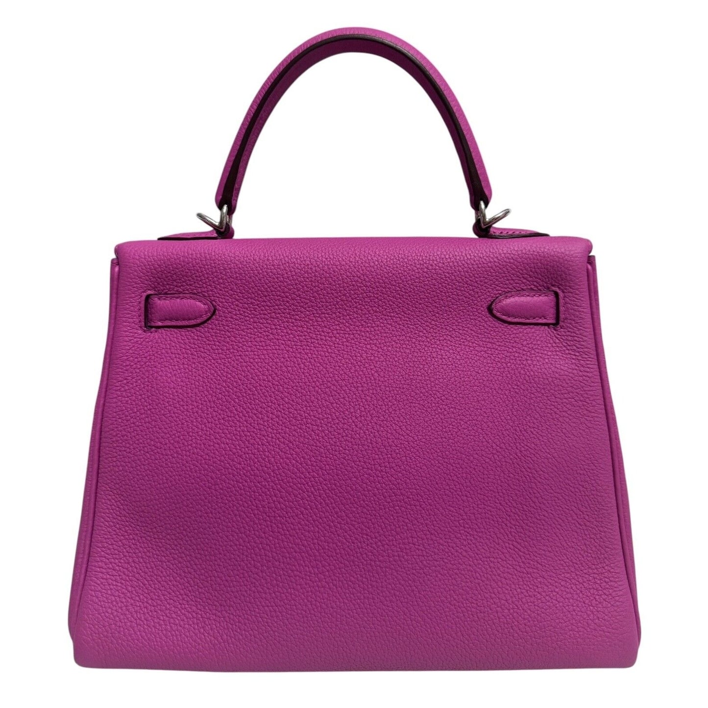 Hermes Kelly 25 Magnolia Pink Purple Togo Palladium Hardware