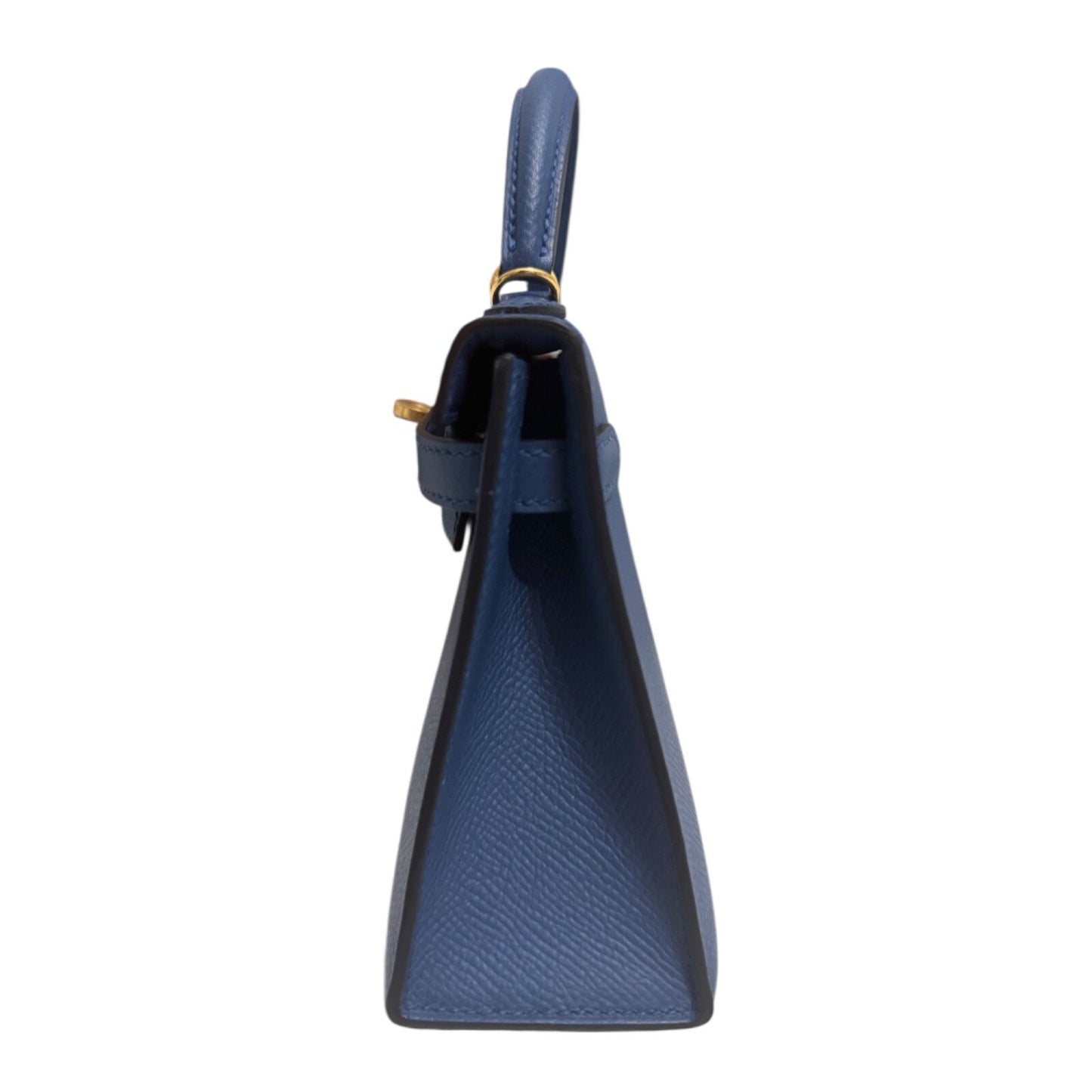 Hermes Kelly Mini 20 Blue Agate Bleu Epsom Gold Hardware RARE