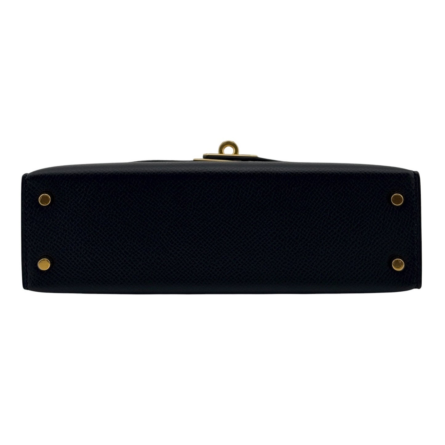 Hermes Kelly Mini 20 Black Noir Epsom Leather Gold Hardware