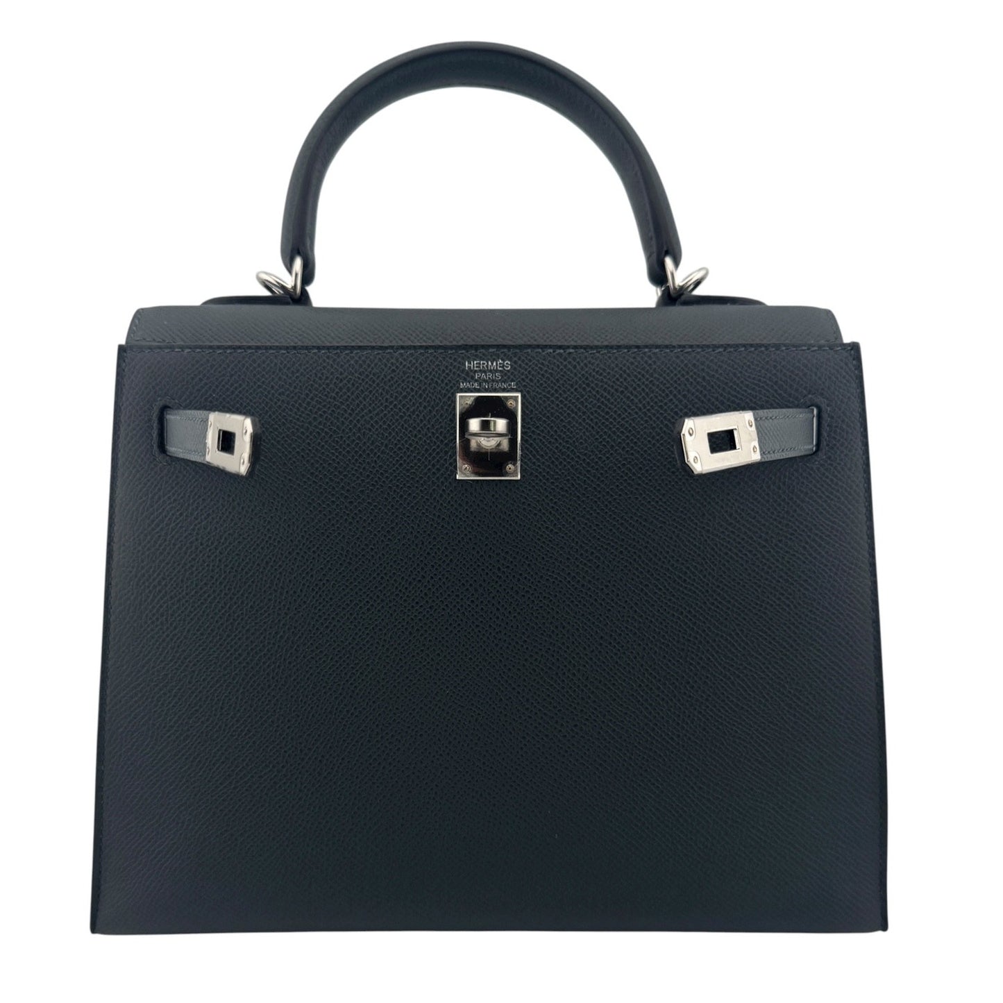 Hermes Kelly 25 Sellier Gris Misty Gray Epsom Leather Palladium Hardware