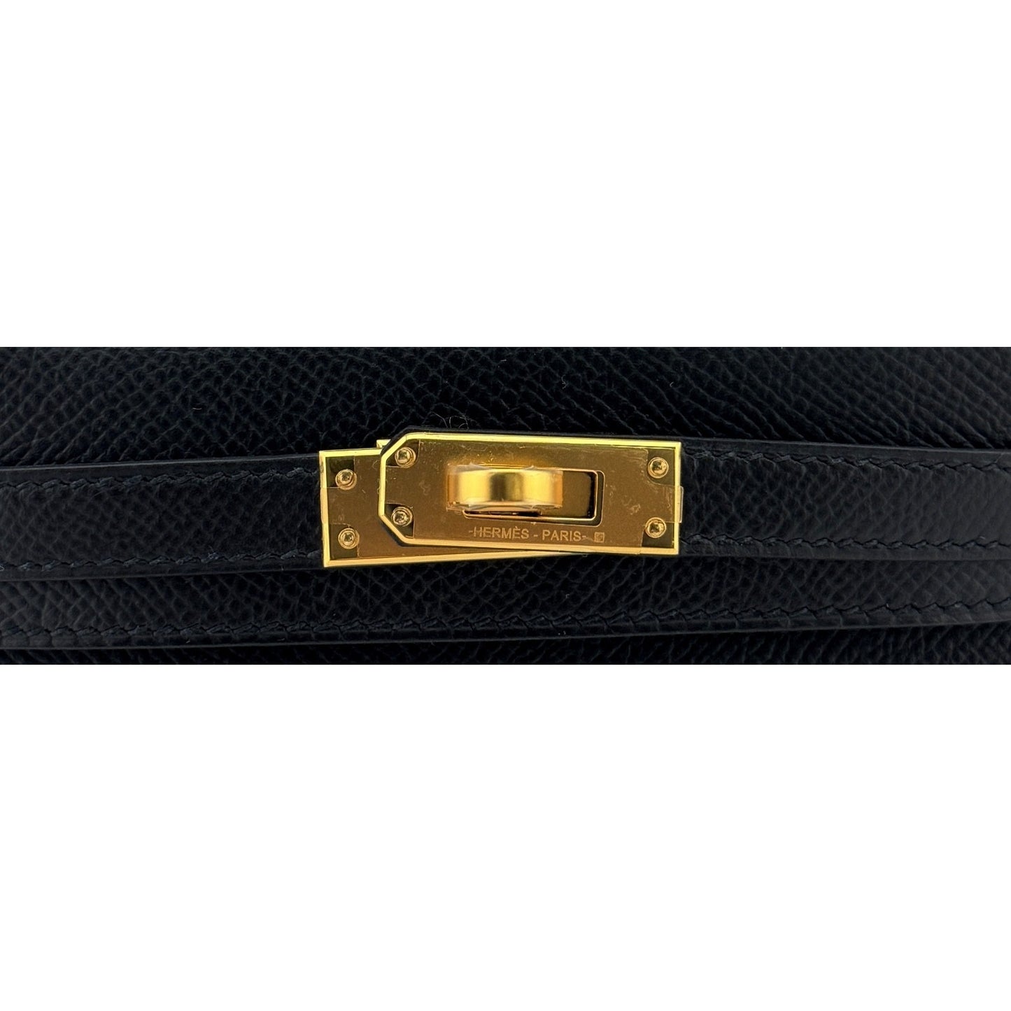 Hermes Kelly Mini 20 Black Noir Epsom Leather Gold Hardware