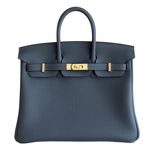 Hermes Birkin 25 Gris Misty Gray Blue Togo Leather Gold Hardware 2026