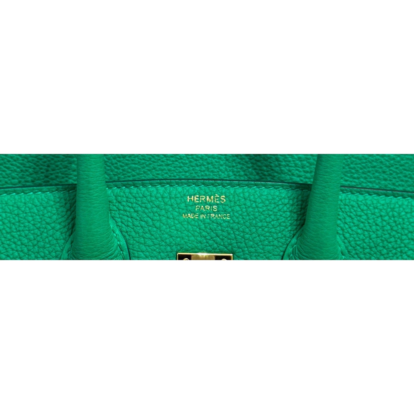 Hermes Birkin 25 Menthe Mint Green Togo Leather Gold Hardware Handbag