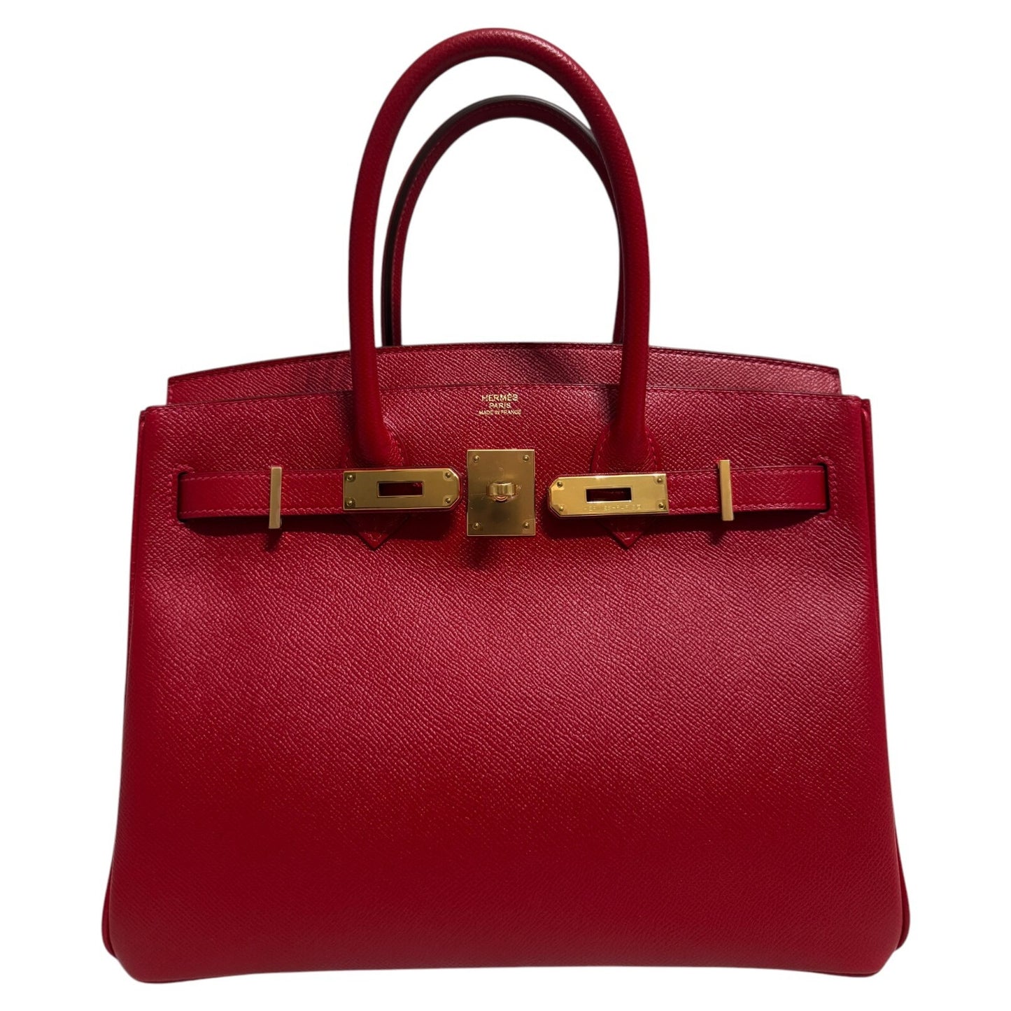 Hermes Birkin 30 Rouge Casaque Red Epsom Leather Gold Hardware