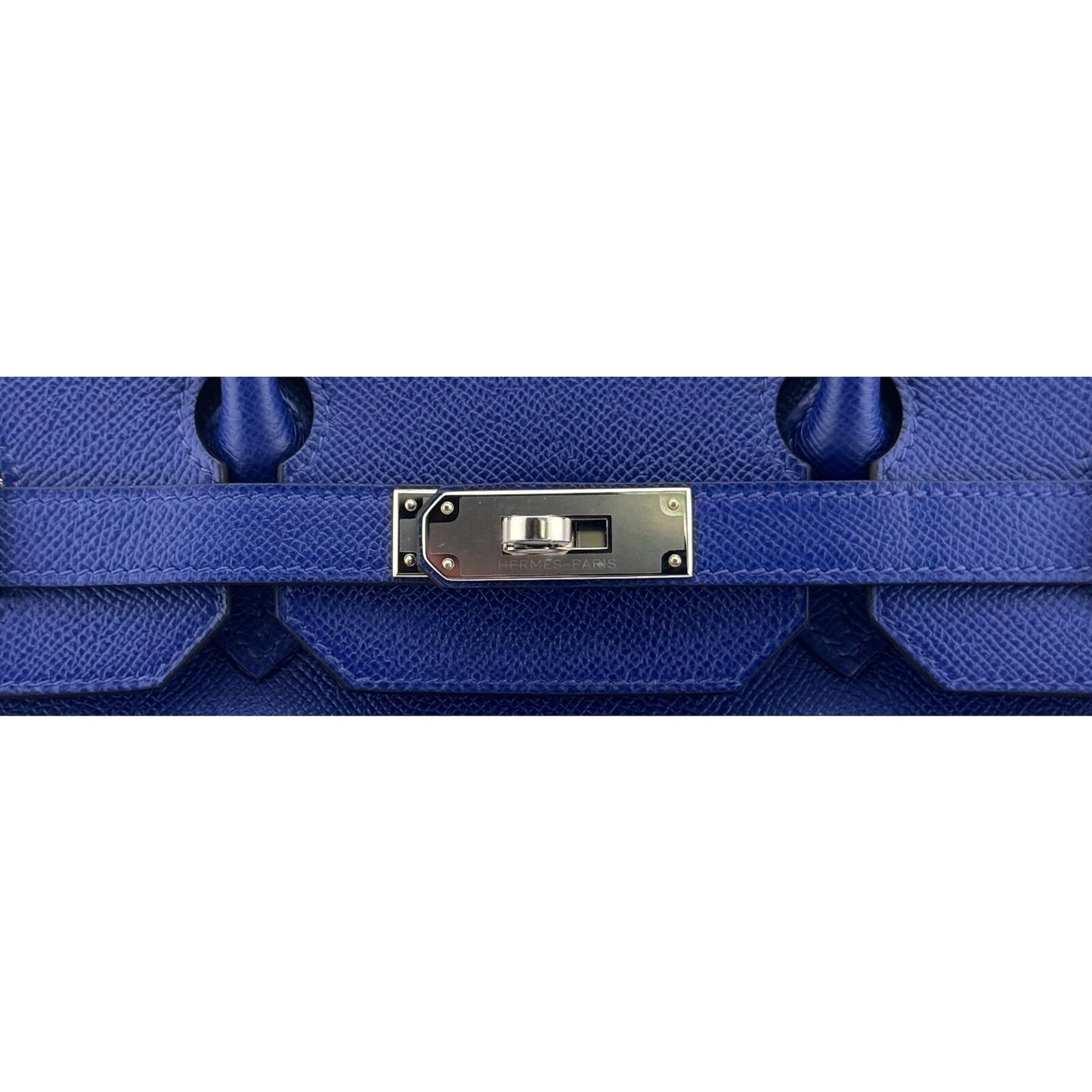 Hermes Birkin 35 Blue Electric Electrique Epsom Leather Palladium Hardware
