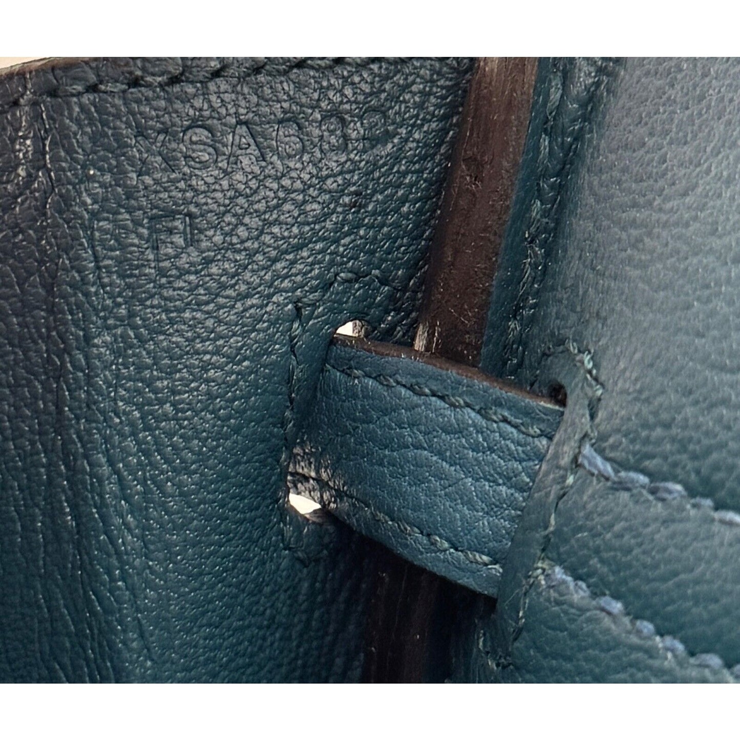 Hermes Birkin 25 Blue Colvert Togo Leather Gold Hardware