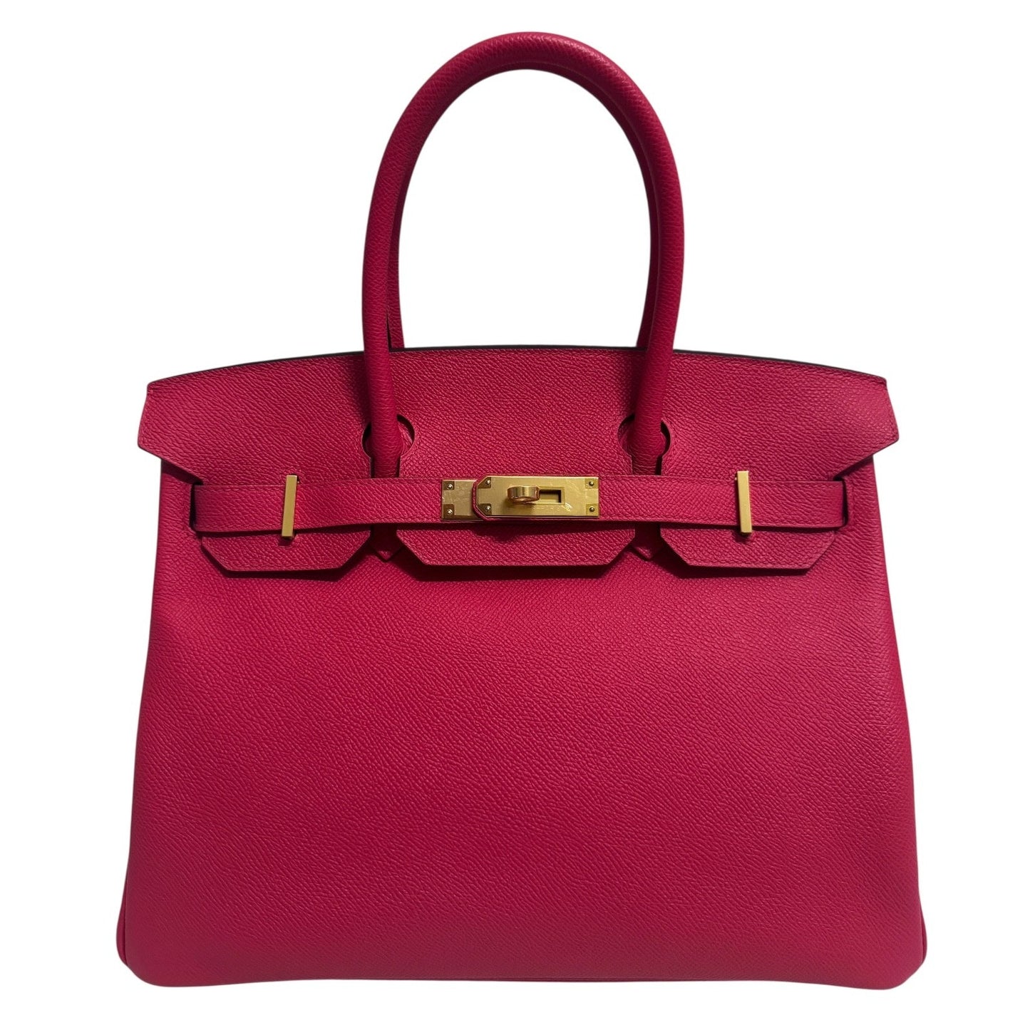 Hermes Birkin 30 Rose Extreme Pink Epsom Leather Gold Hardware