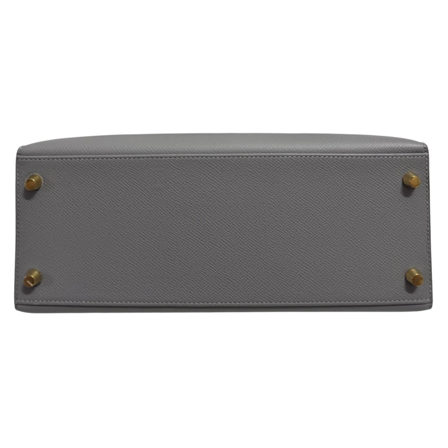 Hermes Kelly 28 Sellier Gris Mouette Gray Epsom Leather Gold Hardware RARE