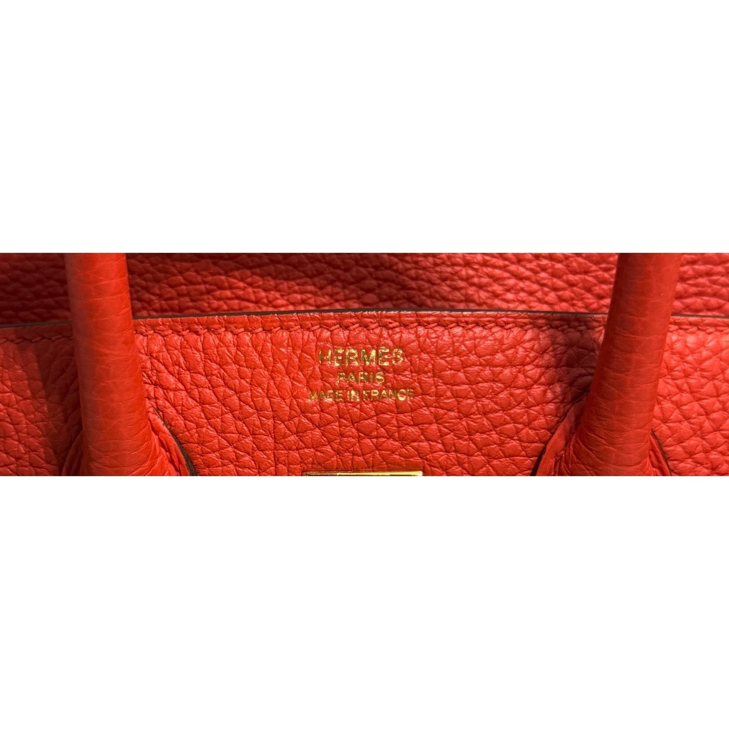 Hermes Birkin 25 Poppy Orange Togo Leather Gold Hardware RARE