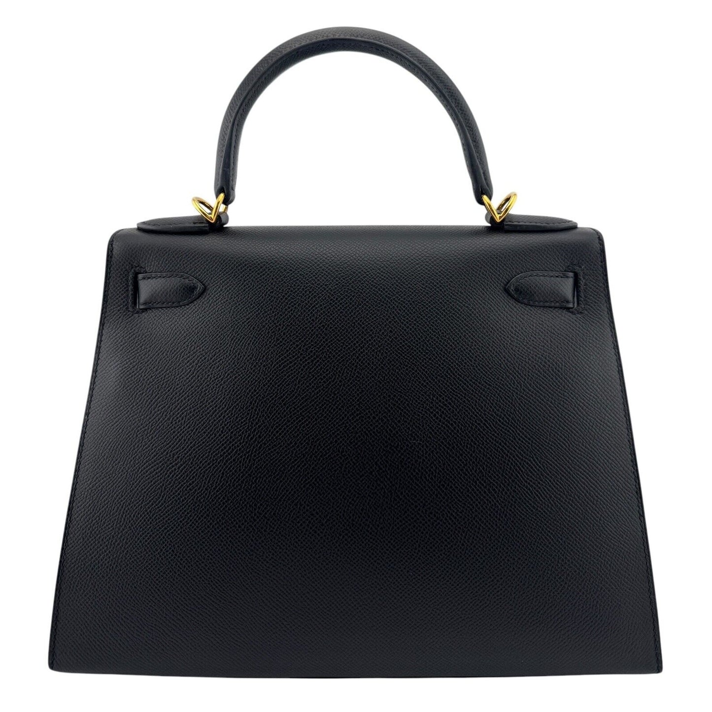 Hermes Kelly 28 Sellier Black Noir Epsom Leather Gold Hardware
