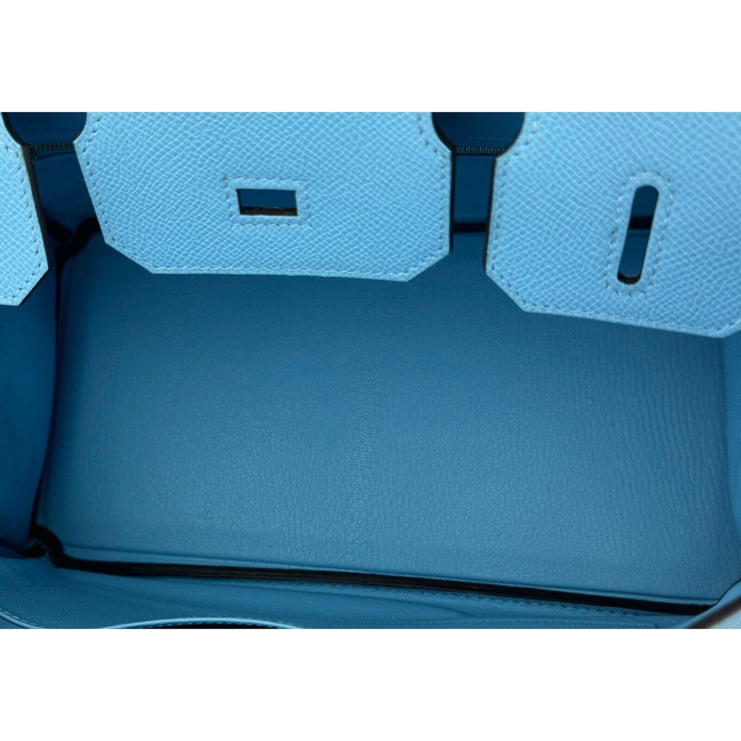 Hermes Birkin 30 Blue Celeste Epsom Leather Handbag Gold Hardware 2022