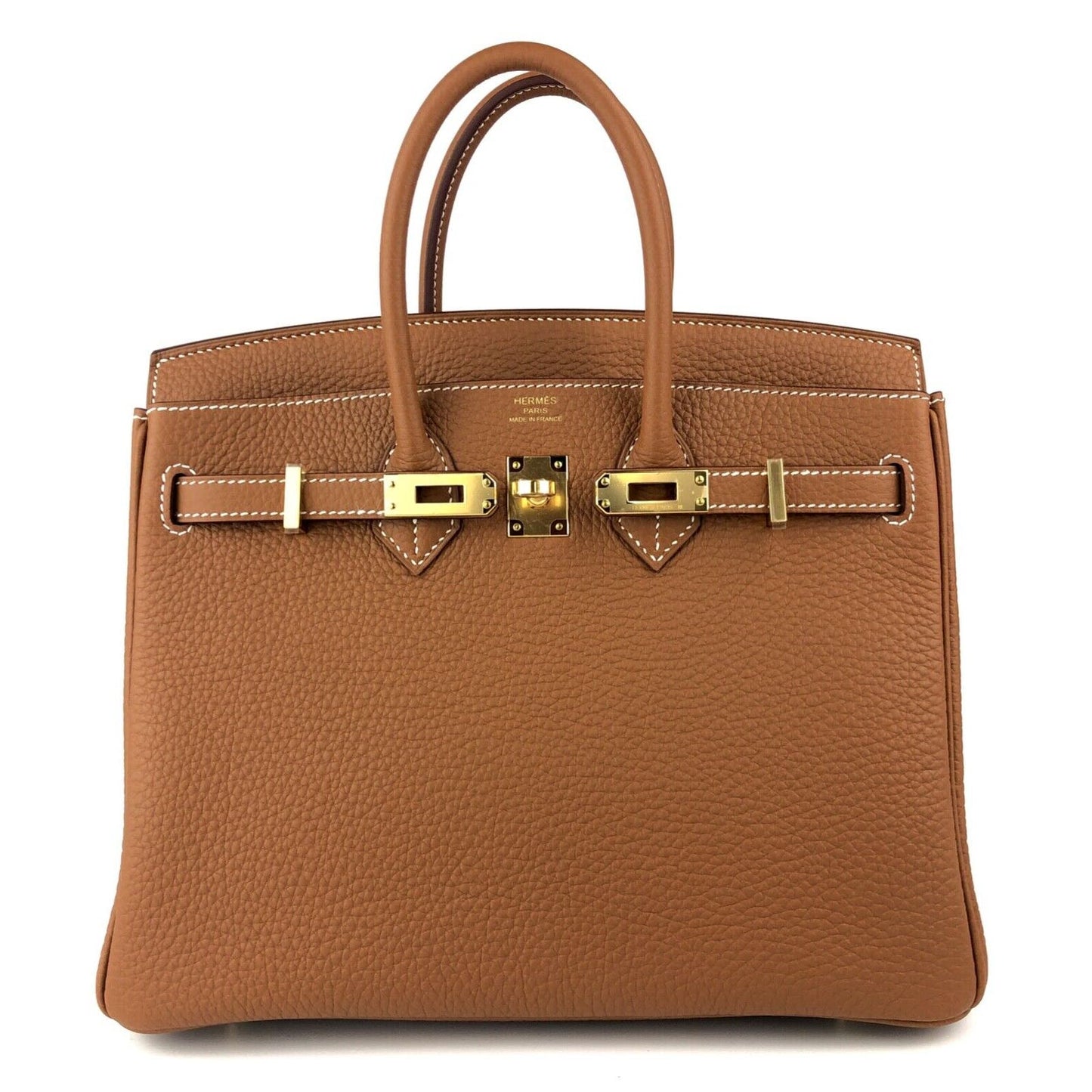 Hermes Birkin 25 Gold Tan Camel Togo Leather Gold Hardware