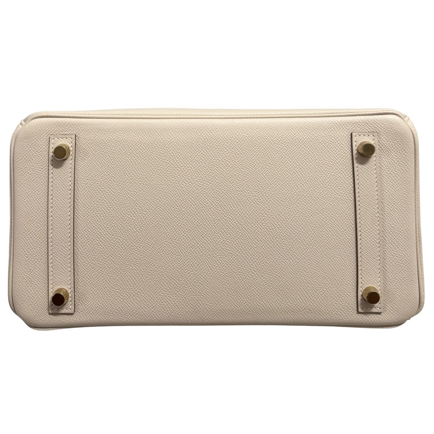 Hermes Birkin 30 Craie White Epsom Leather Gold Hardware Handbag