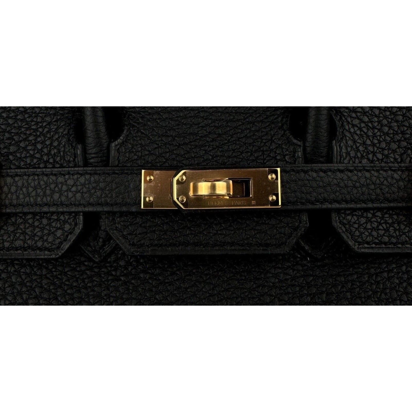Hermes Birkin 25 Black Noir Togo Leather Rose Gold Hardware