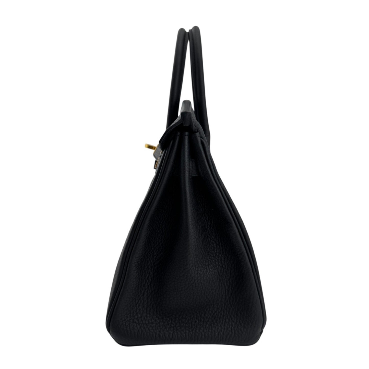 Hermes Birkin 25 Black Noir Togo Leather Gold Hardware Handbag