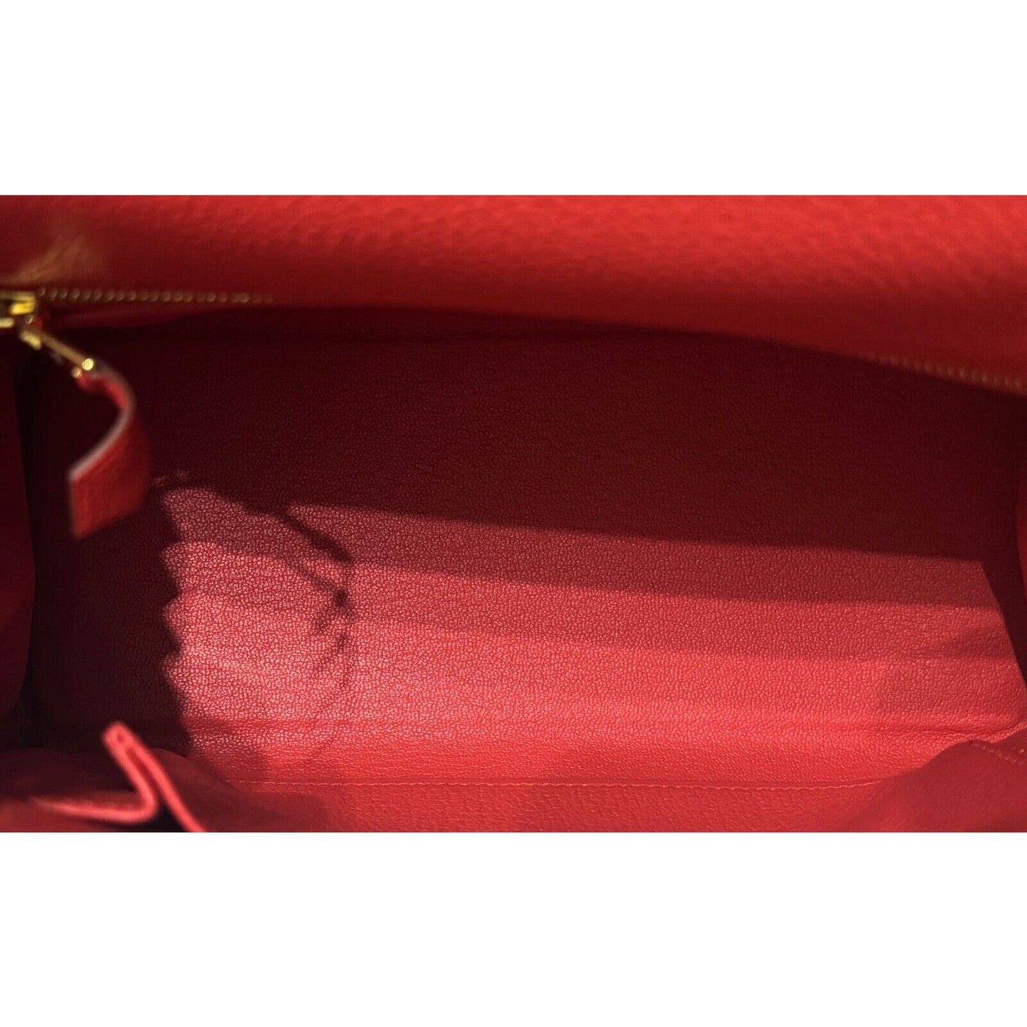 Hermes Kelly 25 Rouge Red Togo Leather Gold Hardware