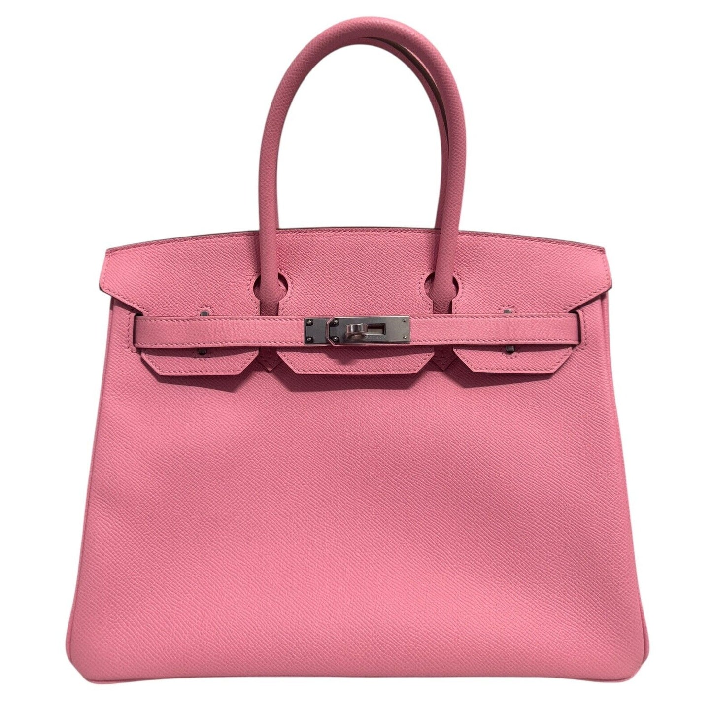 Hermes Birkin 30 Rose Confetti Pink Epsom Leather Palladium Hardware Handbag