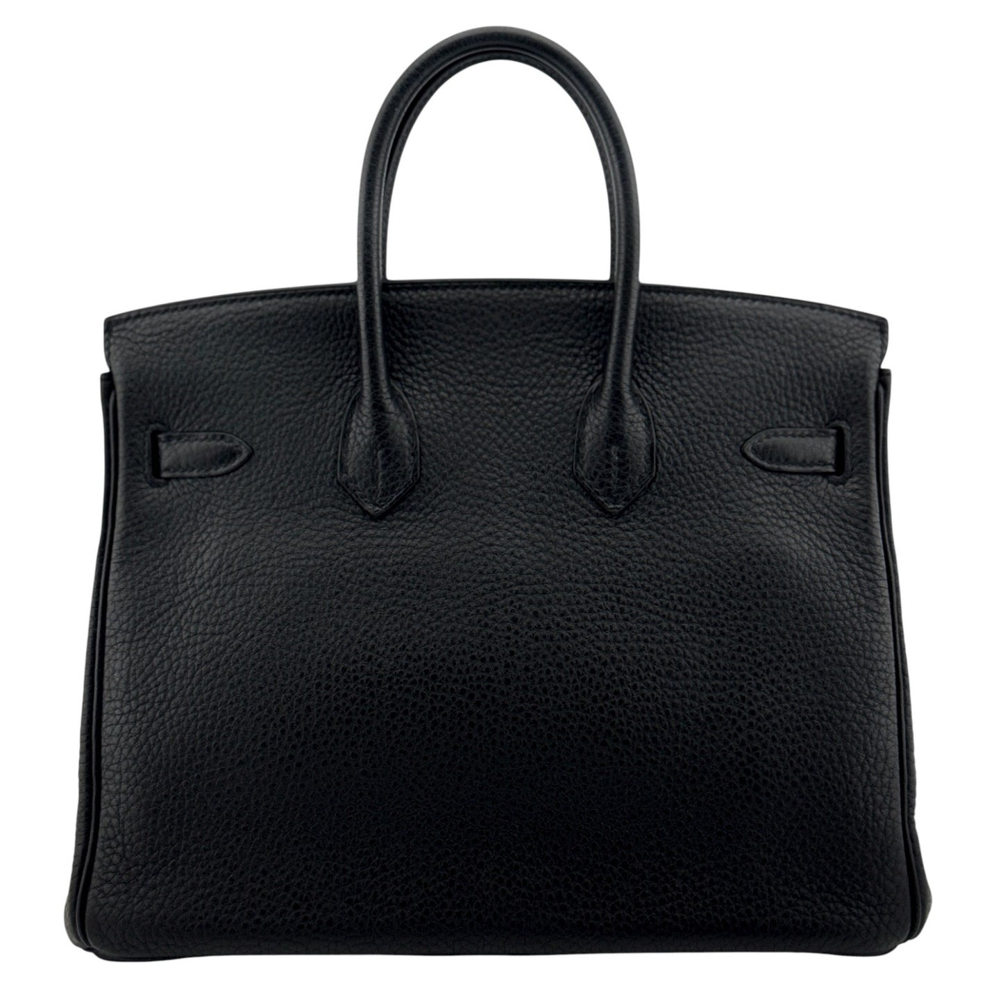 Hermes Birkin 25 Black Noir Togo Leather Gold Hardware Handbag