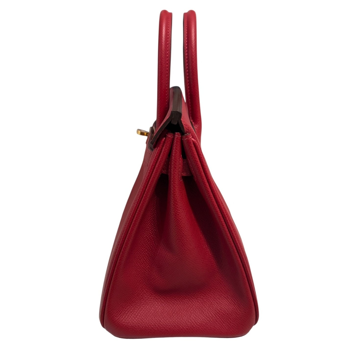 Hermes Birkin 25 Special Order Rouge Casaque Red Epsom Leather Gold Hardware