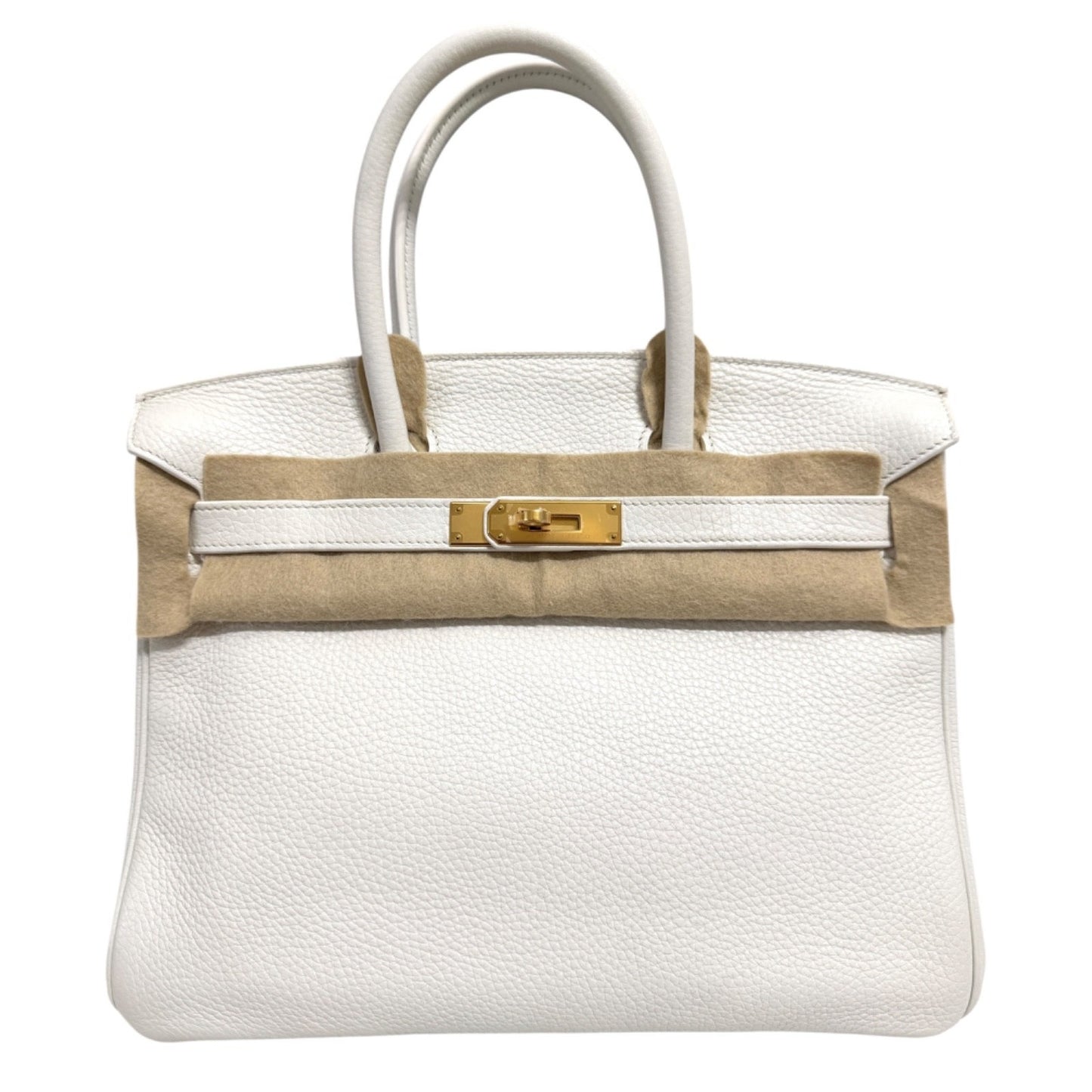Hermes Birkin 30 White Blanc Leather Gold Hardware RARE