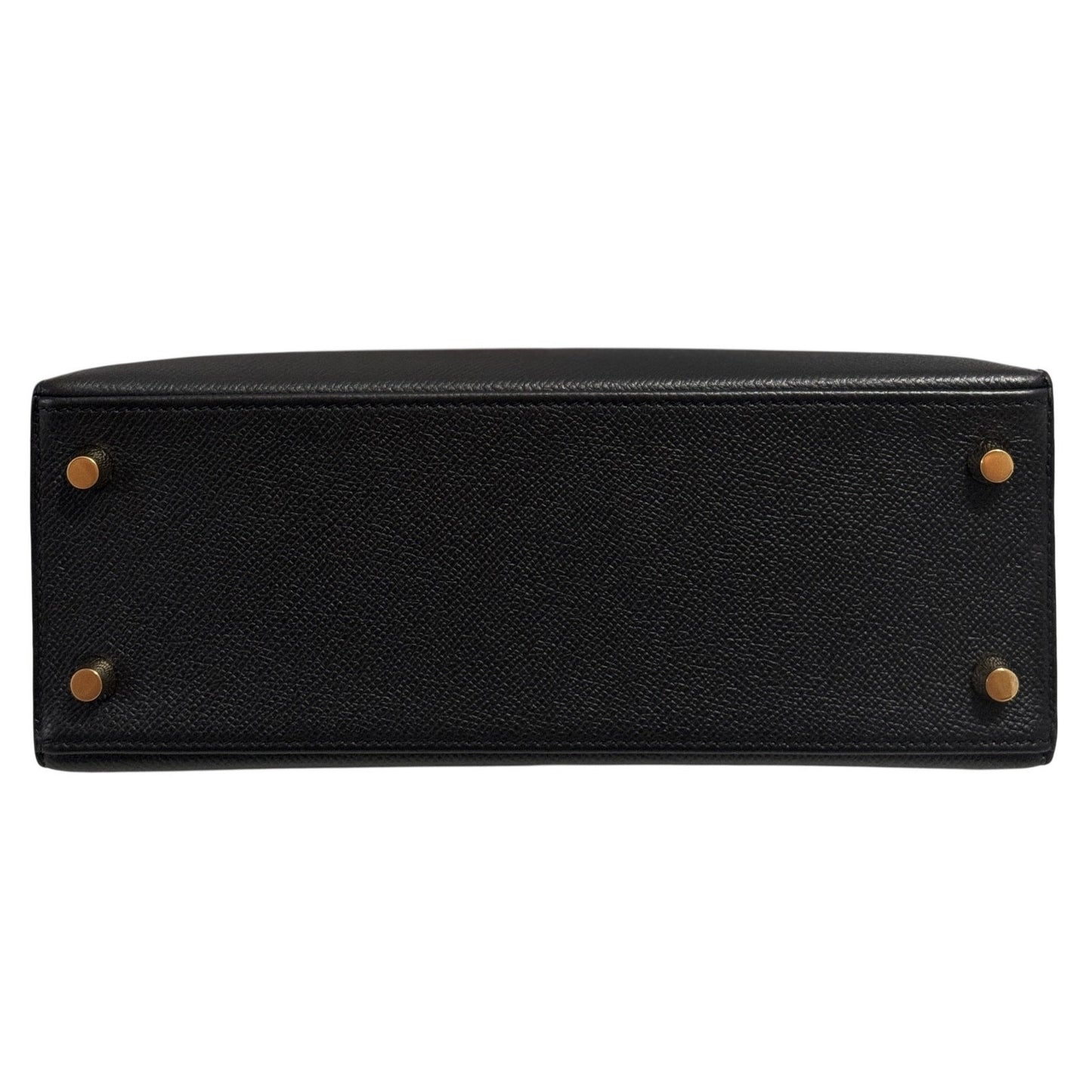 Hermes Kelly 25 Sellier Black Noir Epsom Leather Gold Hardware