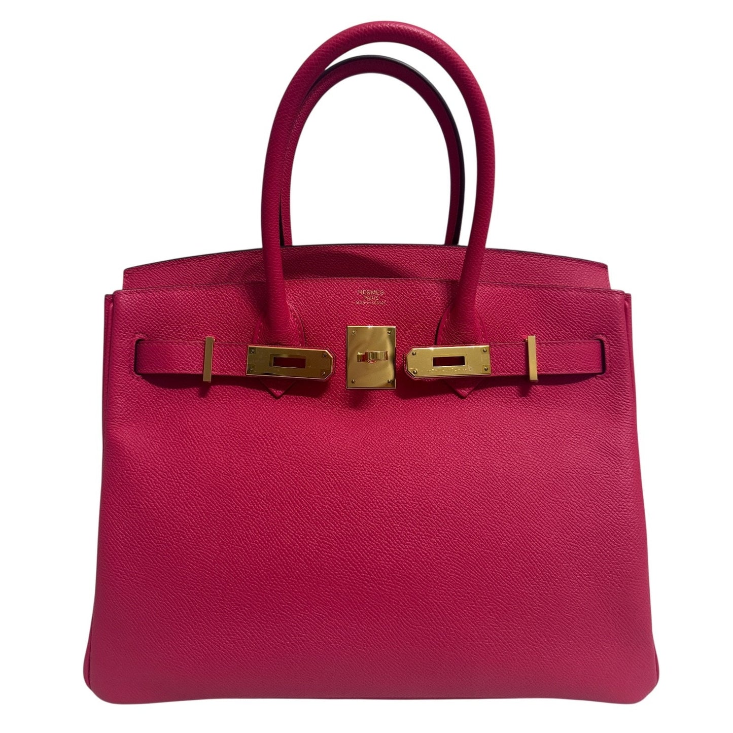 Hermes Birkin 30 Rose Extreme Pink Epsom Leather Gold Hardware