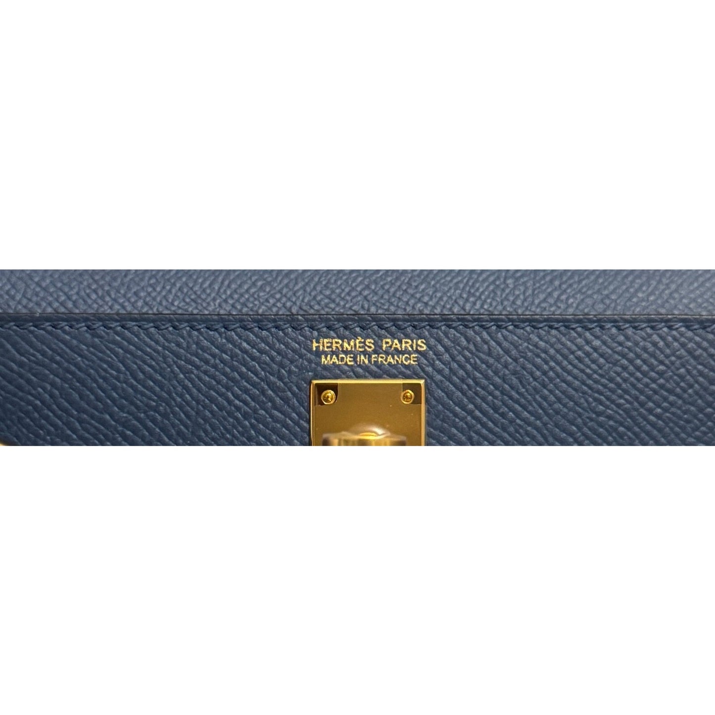 Hermes Kelly Mini 20 Blue Agate Bleu Epsom Gold Hardware RARE